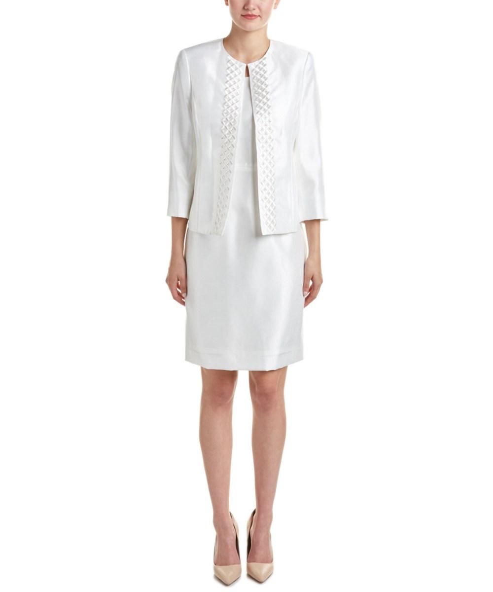 Lyst Kasper Jacket  Dress  Suit in White 