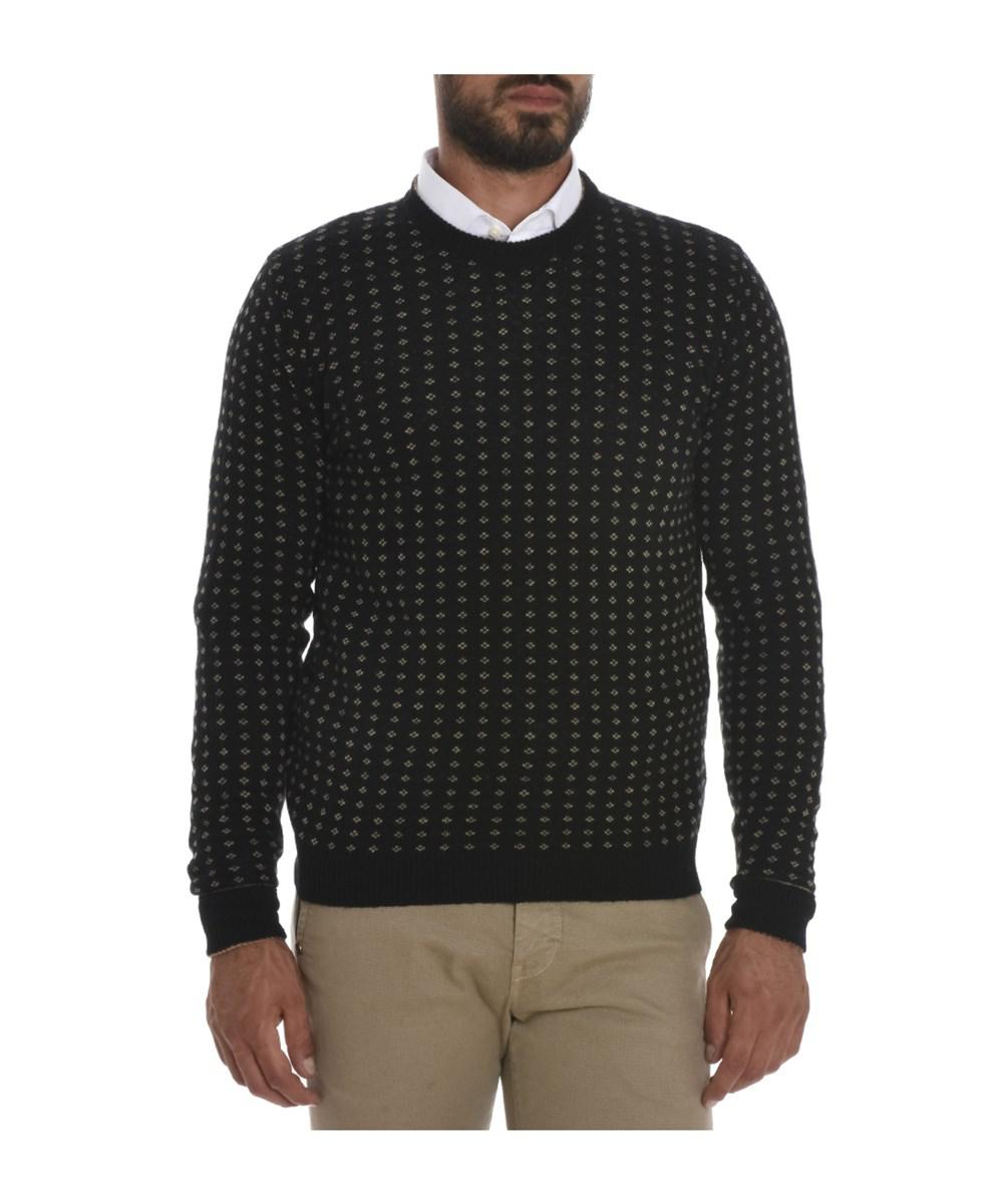 Roberto collina Men's Black Cashmere Sweater in Black for Men | Lyst