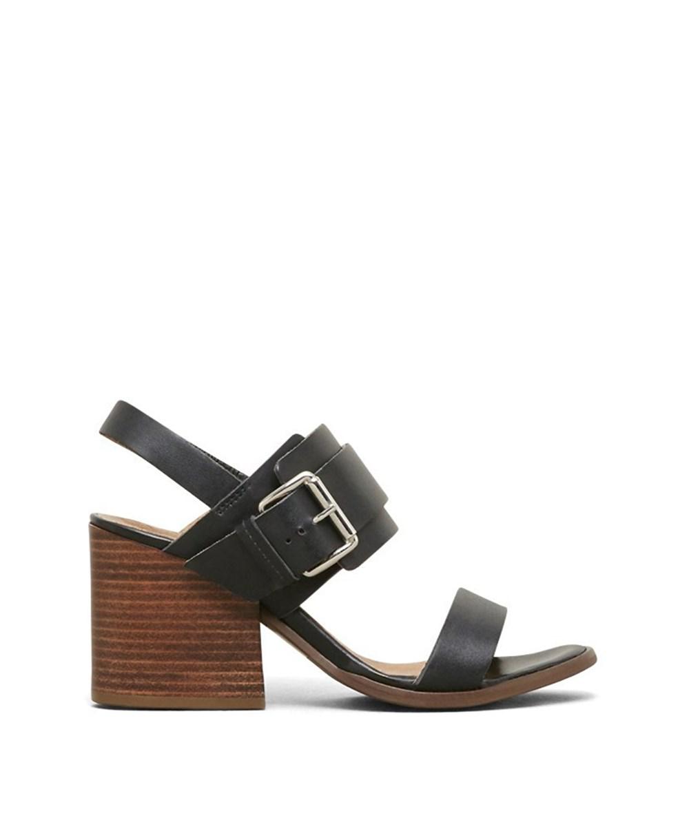 Kenneth Cole New York Womens EM Leather Open Toe Special Black Size 85 Kenneth Cole New York Womens EM Leather Open Toe Special Black Size 85