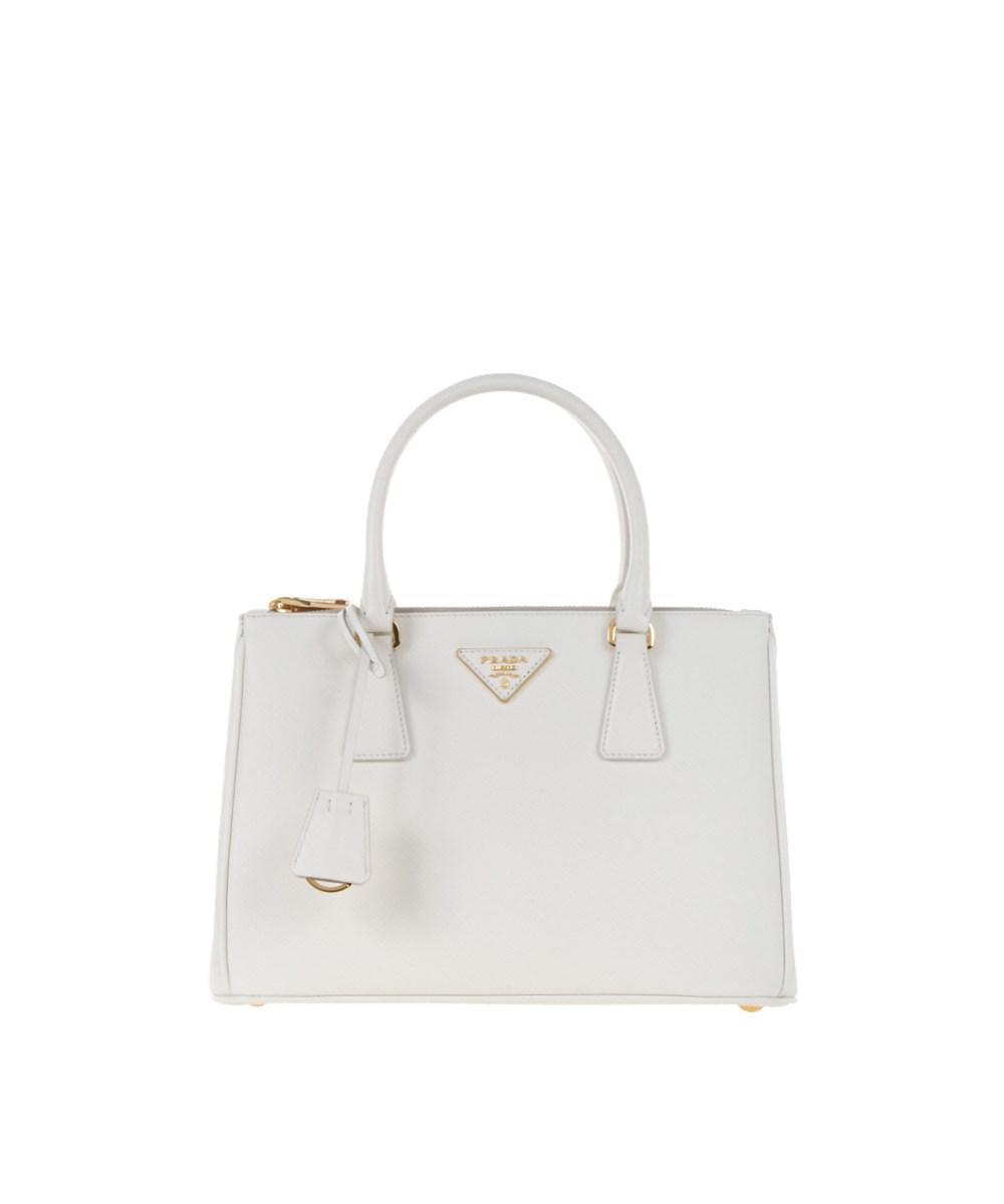 Lyst Prada Women S White Leather Handbag In Gallery