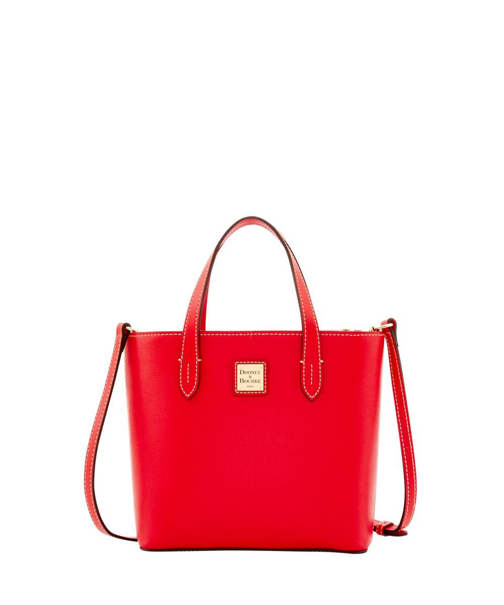 Lyst Dooney Bourke Saffiano Mini Waverly Top Handle Bag In Red Dooney Bourke