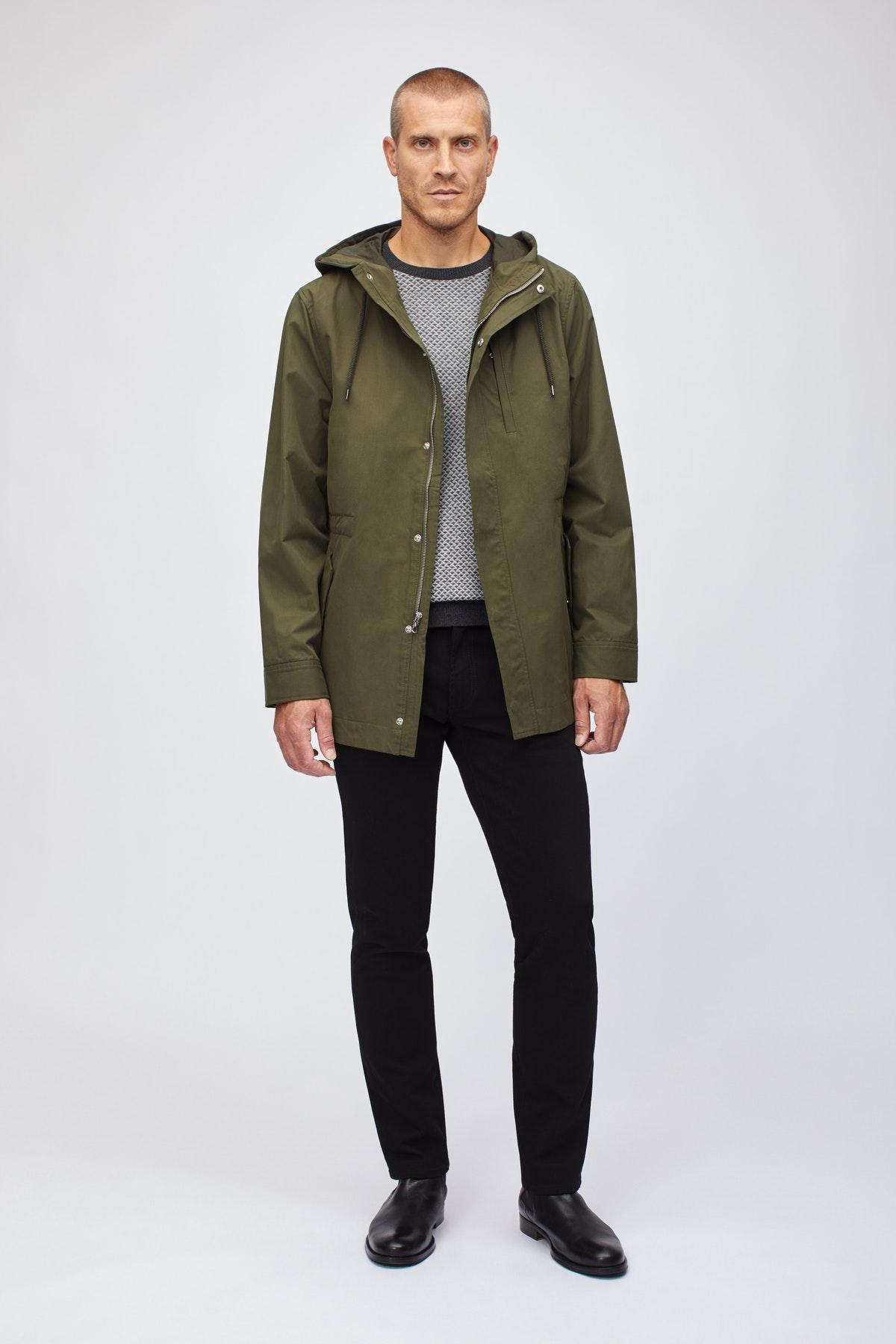 Bonobos Cotton The Hooded Field Jacket in Olive (Green) for Men - Lyst