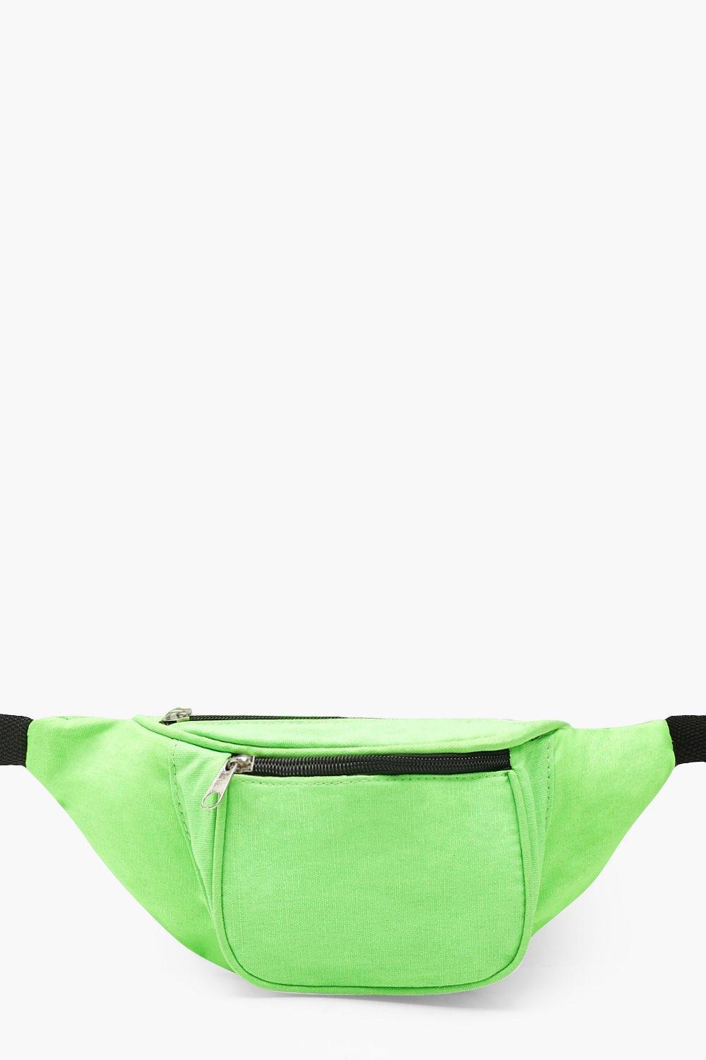 lime green waist bag