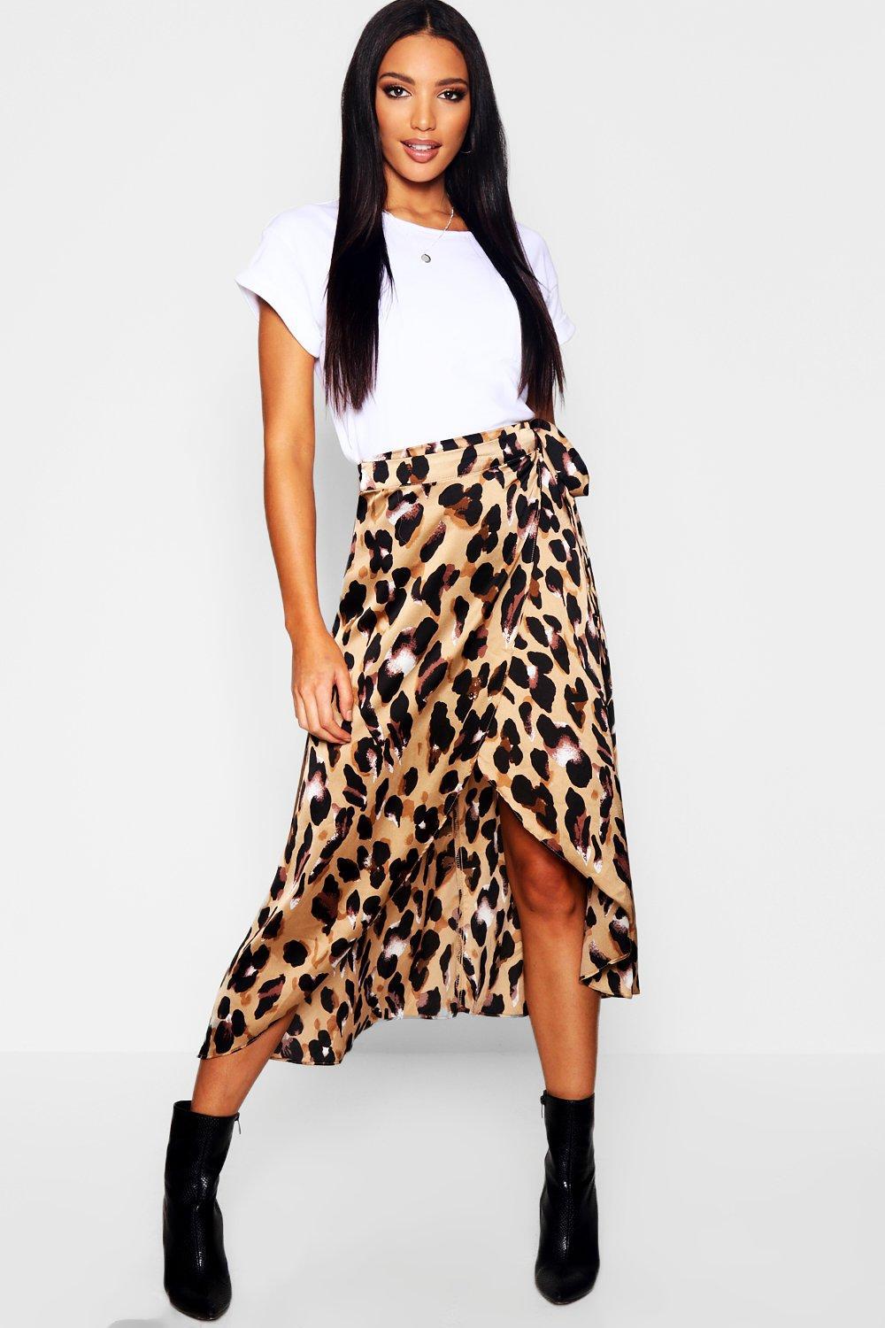 leopard print midaxi dress