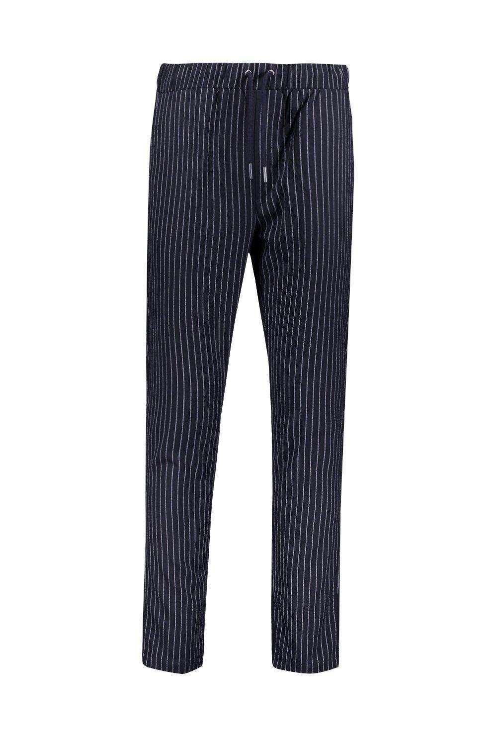 pinstripe smart joggers