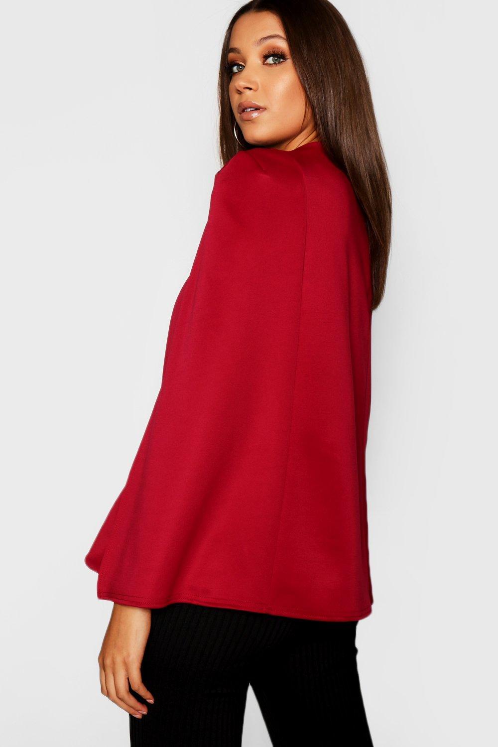 cropped cape blazer