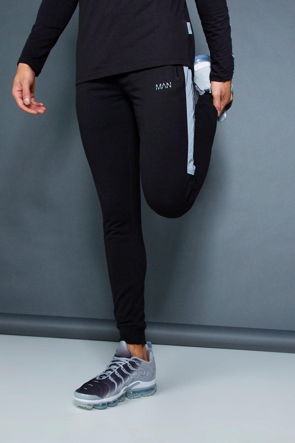 boohoo reflective joggers