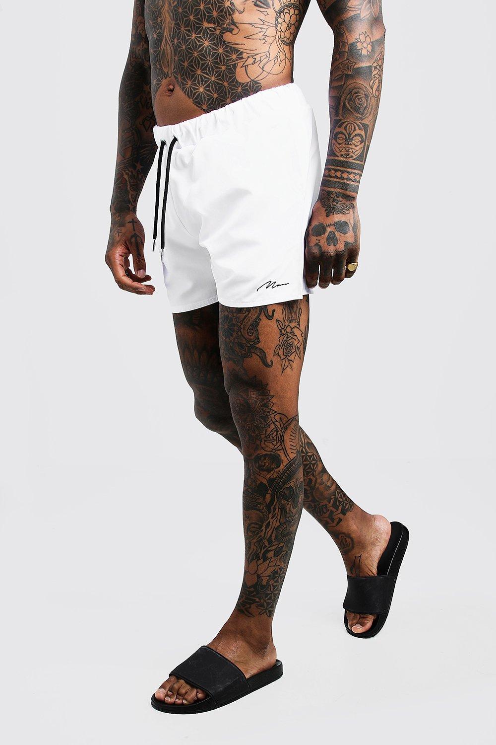 boohooman white joggers