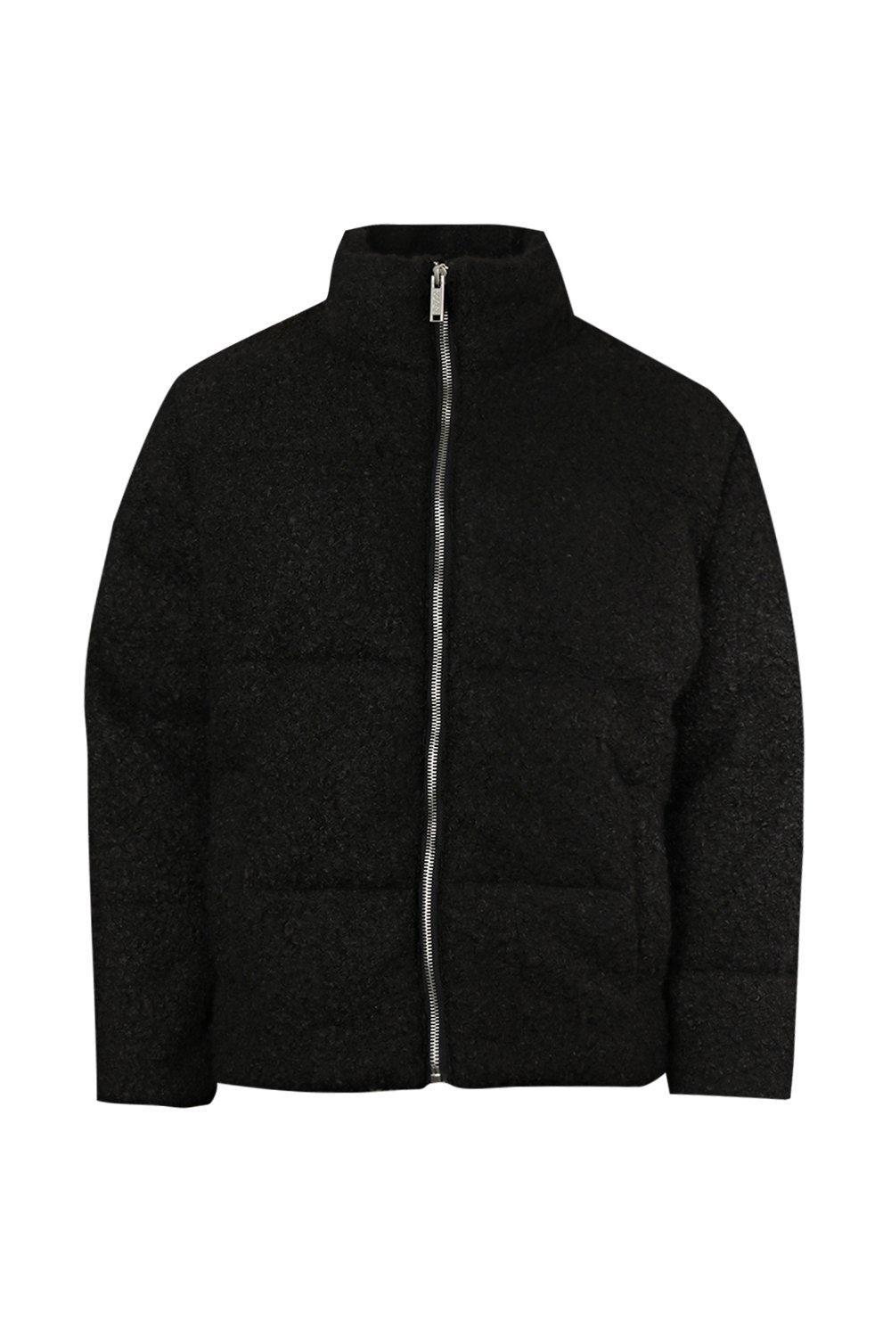 boohooman puffer jacket black