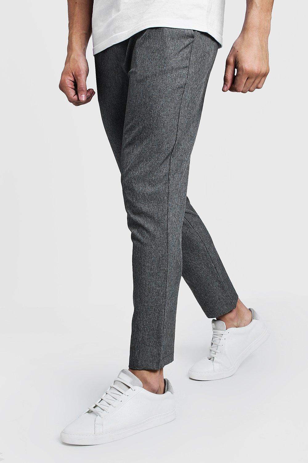 Lyst - BoohooMAN Plain Smart Jogger Trouser in Gray for Men