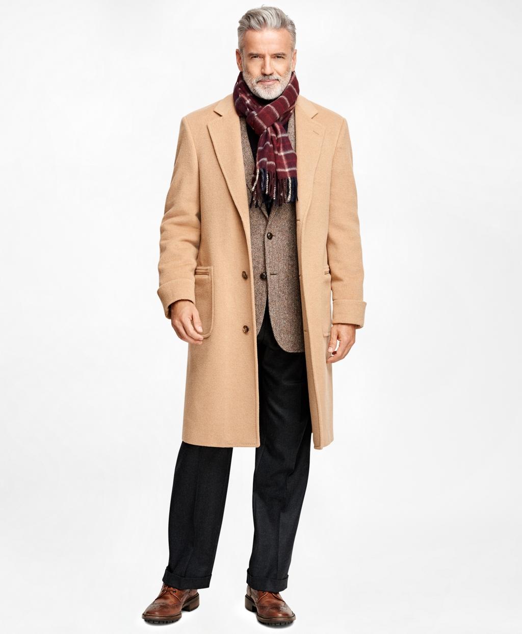 Brooks brothers Golden Fleece® Single-breasted Polo Coat in Natural for ...