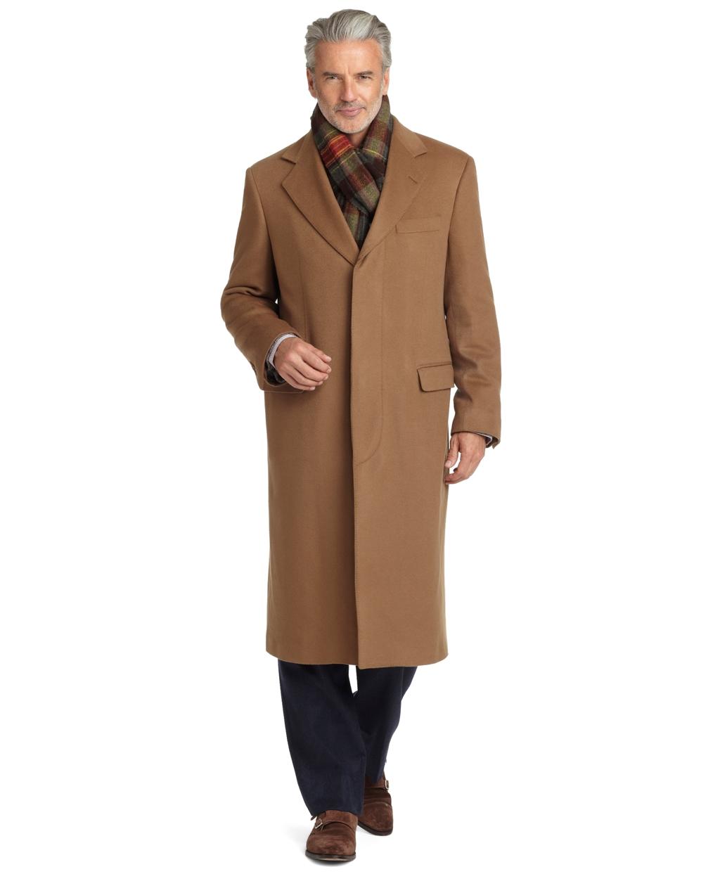 Brooks brothers Golden Fleece® Brooksstorm® Westbury Cashmere Overcoat ...