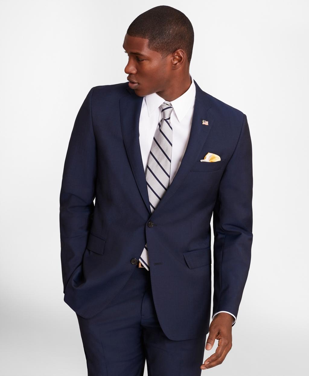 Lyst - Brooks Brothers Regent Fit Plain Weave 1818 Suit in Blue for Men