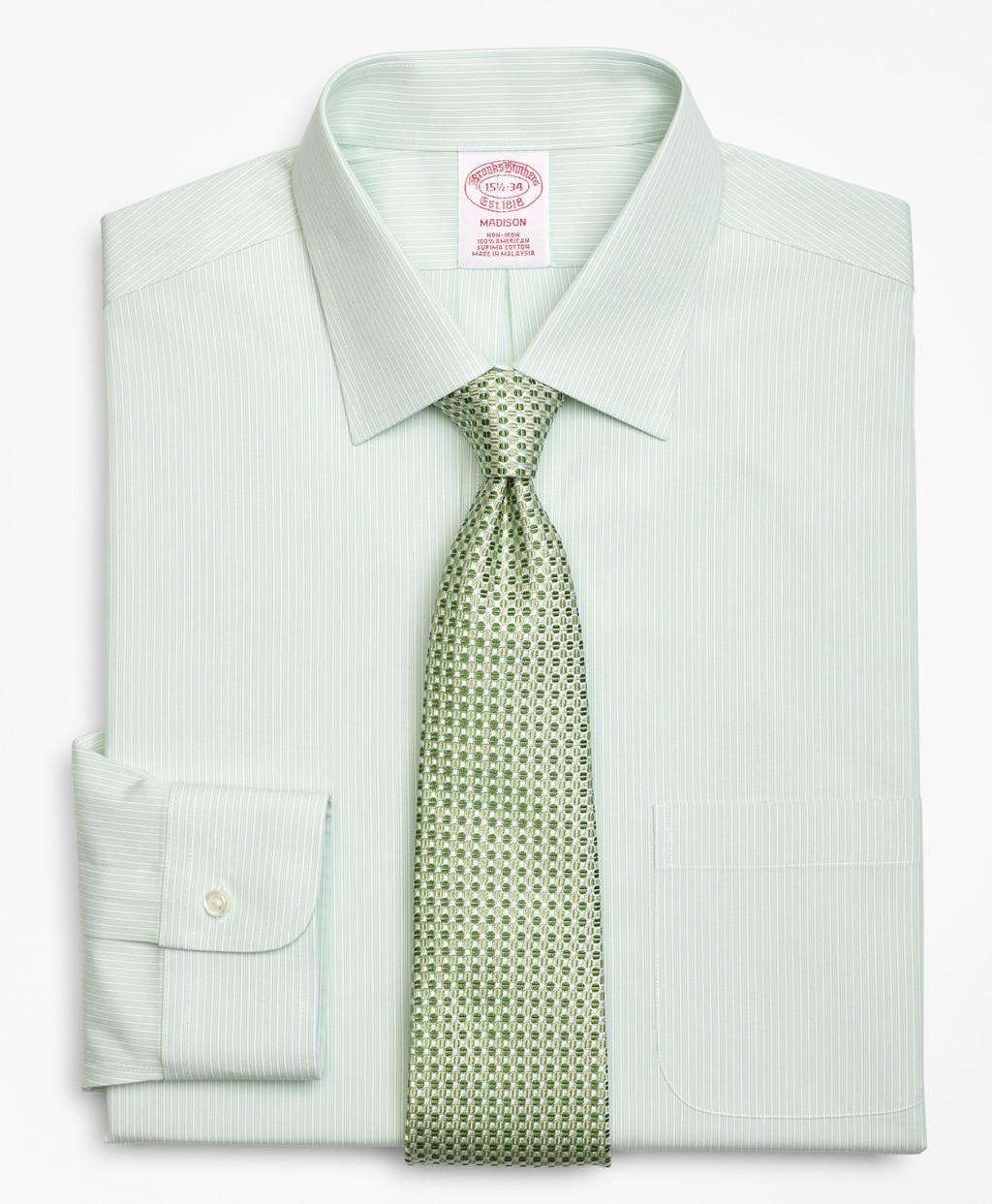 Brooks Brothers Cotton Regular Classic-fit Dress Shirt in Light Green ...