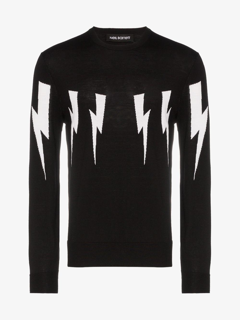 neil barrett lightning bolt sweater