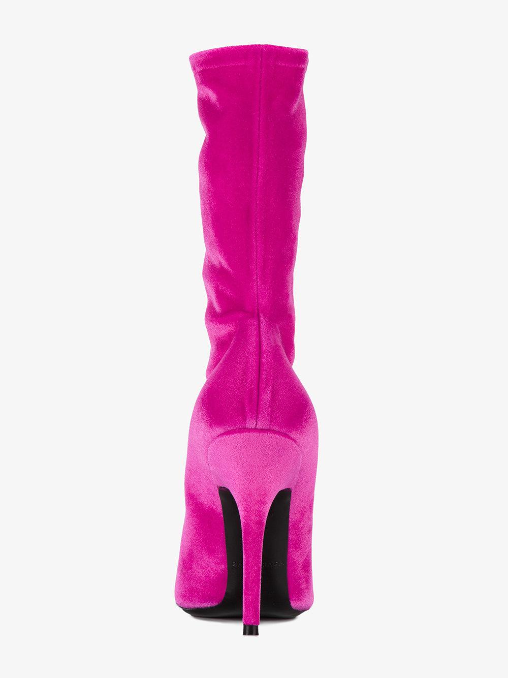 pink balenciaga rain boots