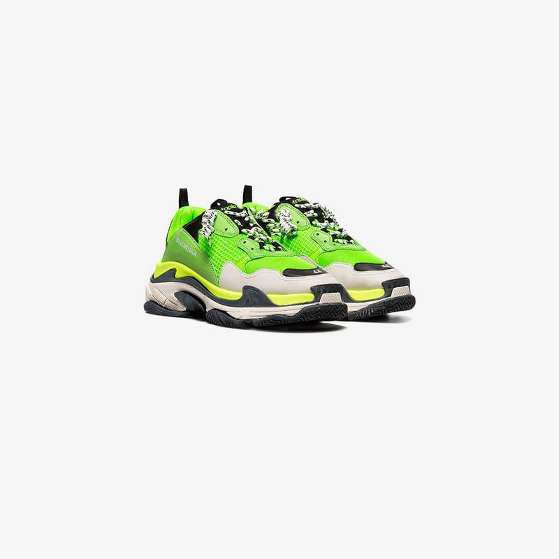 balenciaga green triple s