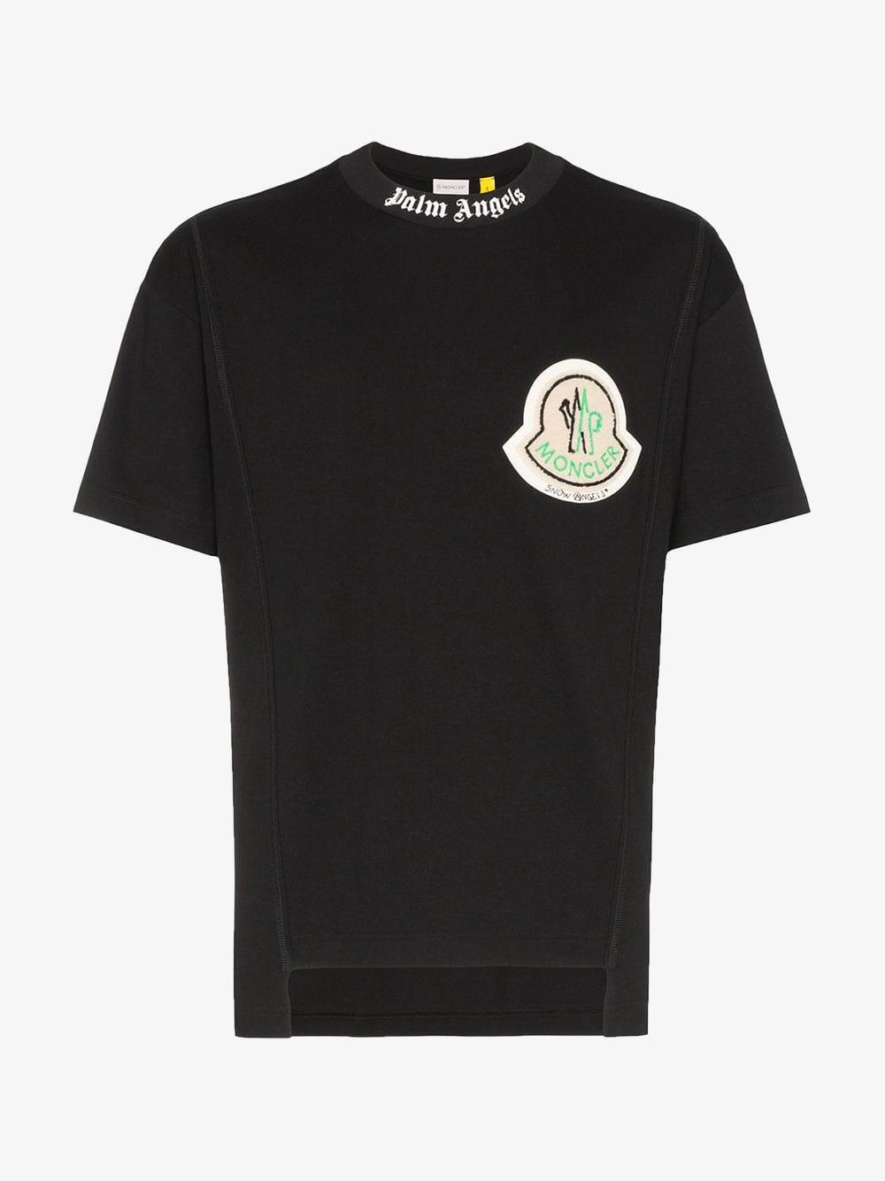 Moncler Genius X Palm Angels Mind Control T-shirt in Black for Men - Lyst