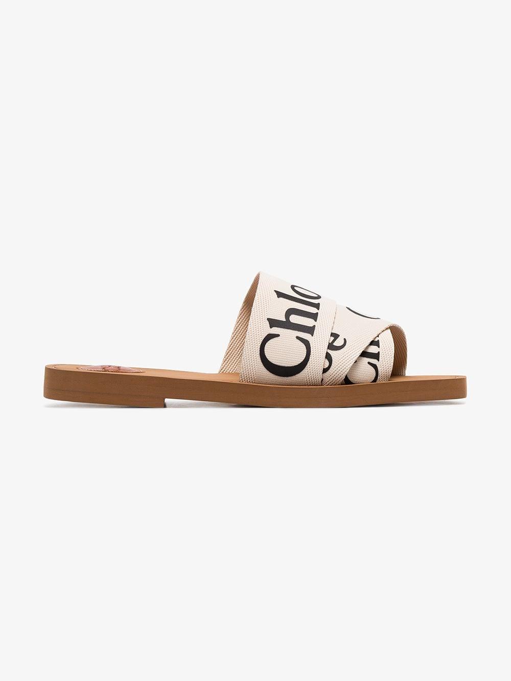 chloe canvas sandals
