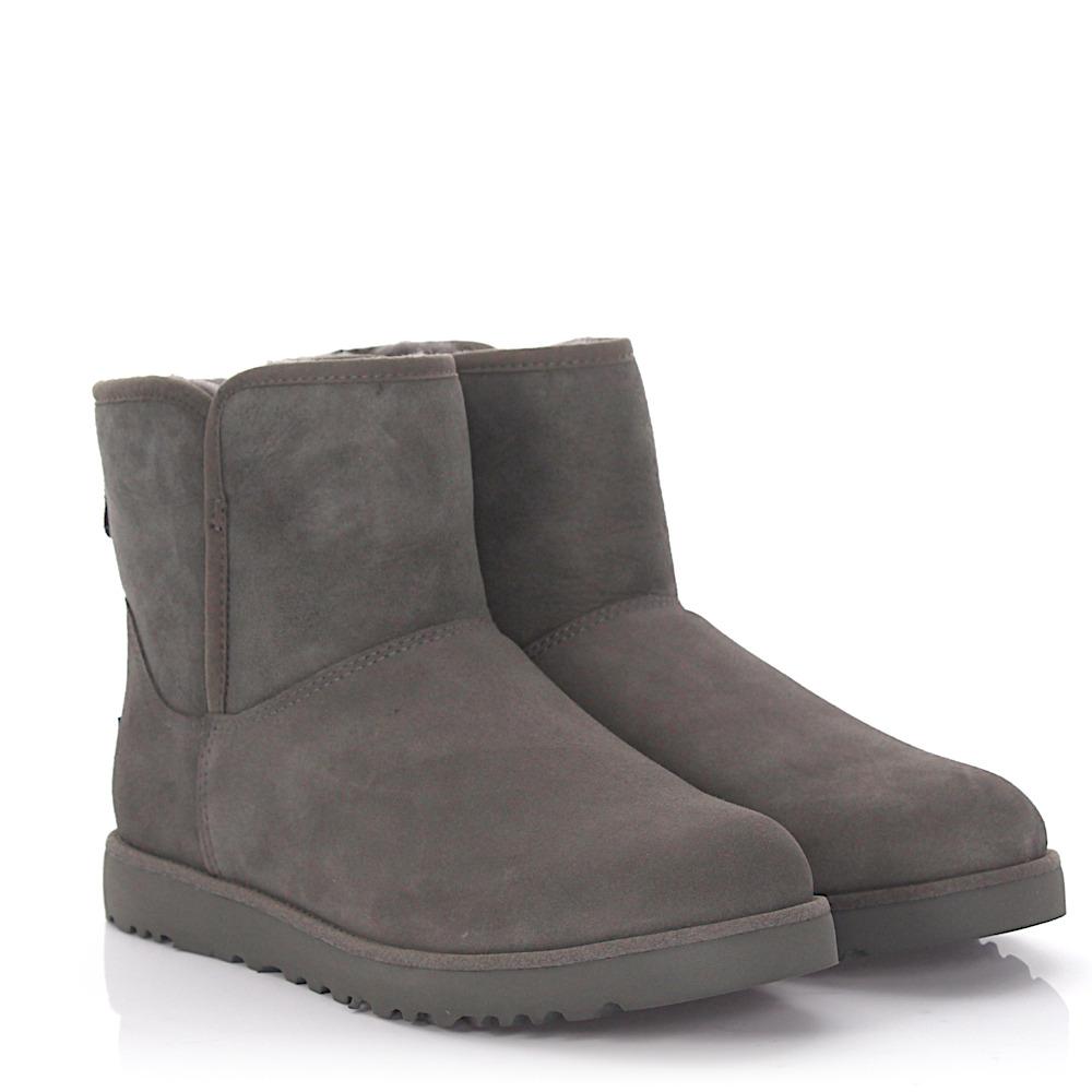 Lyst - Ugg Ankle Boots Calfskin Suede Logo Grey in Gray