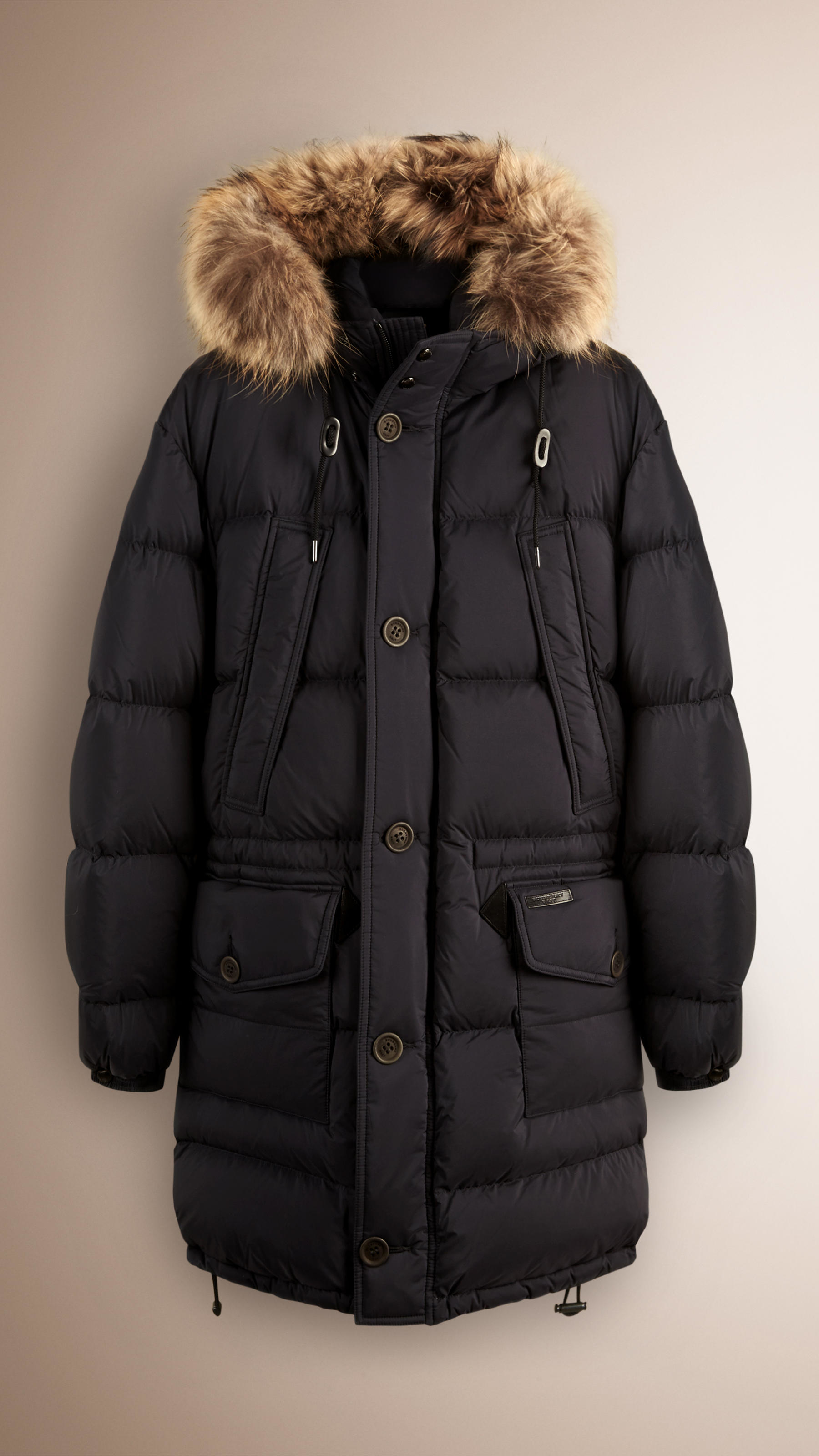 burberry down parka men's