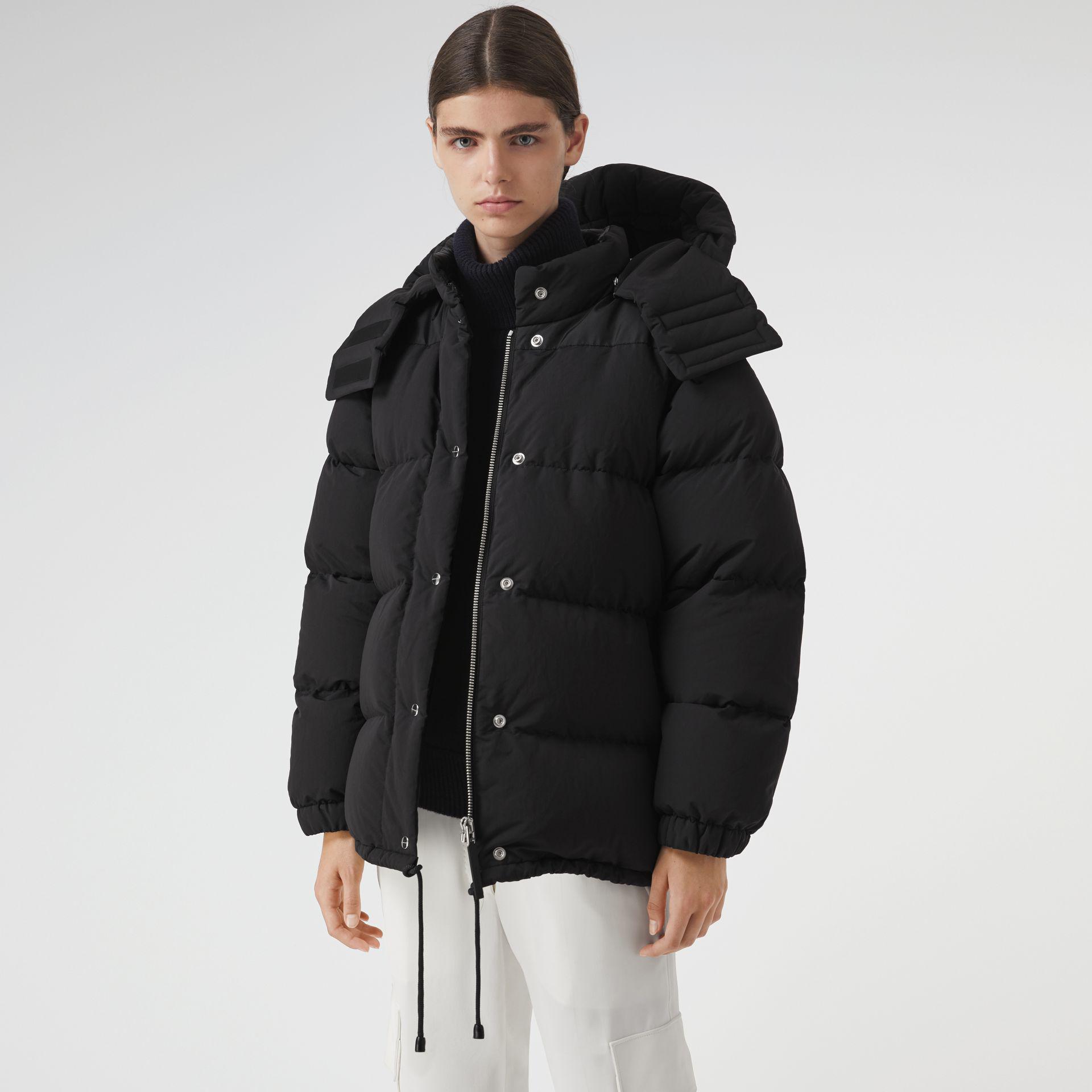 Burberry Detachable Hood And Sleeve Down-filled Puffer Jacket in Black ...