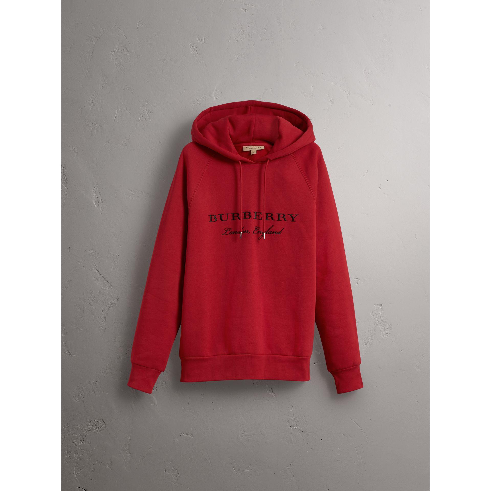 red burberry hoodie mens