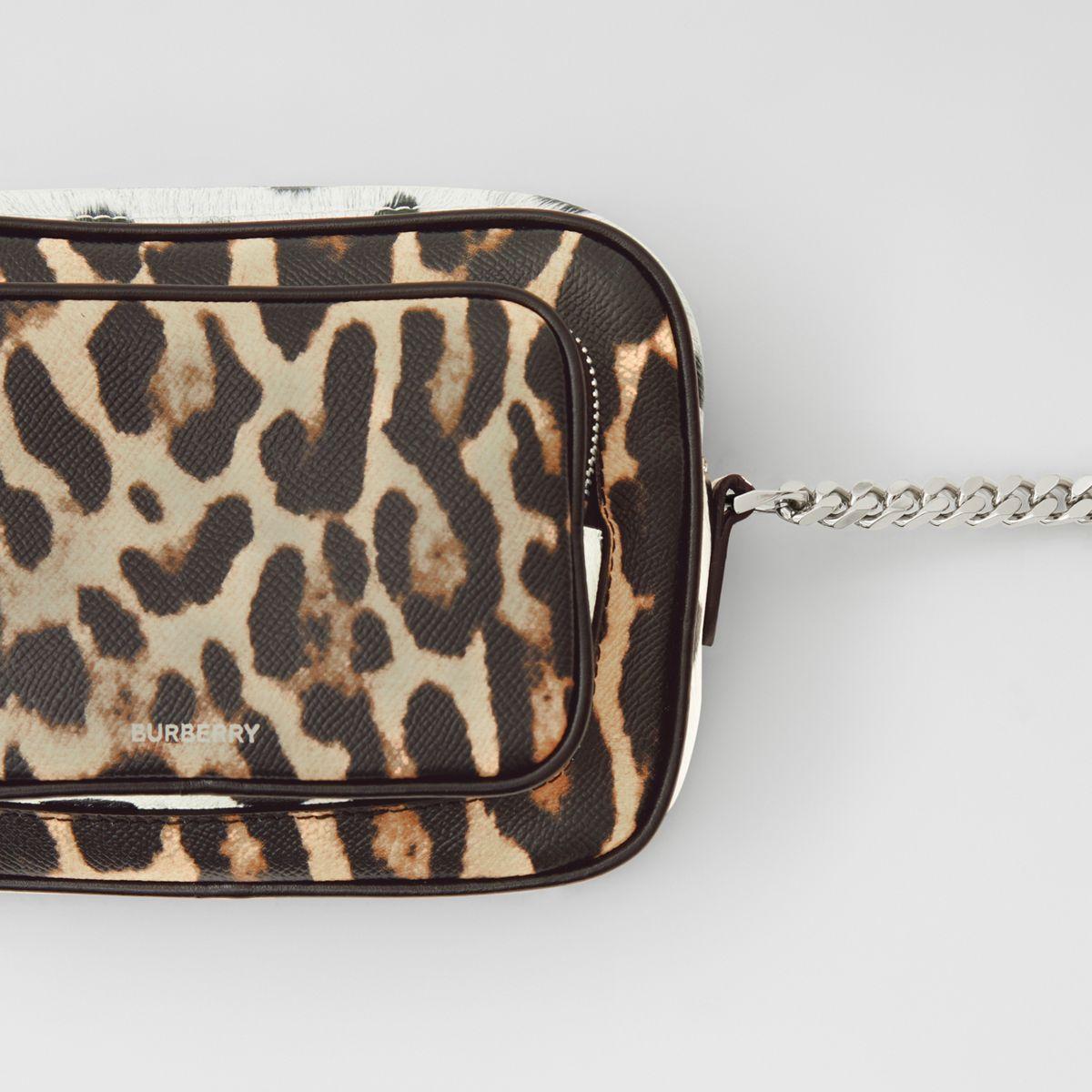 fluffy animal print bag