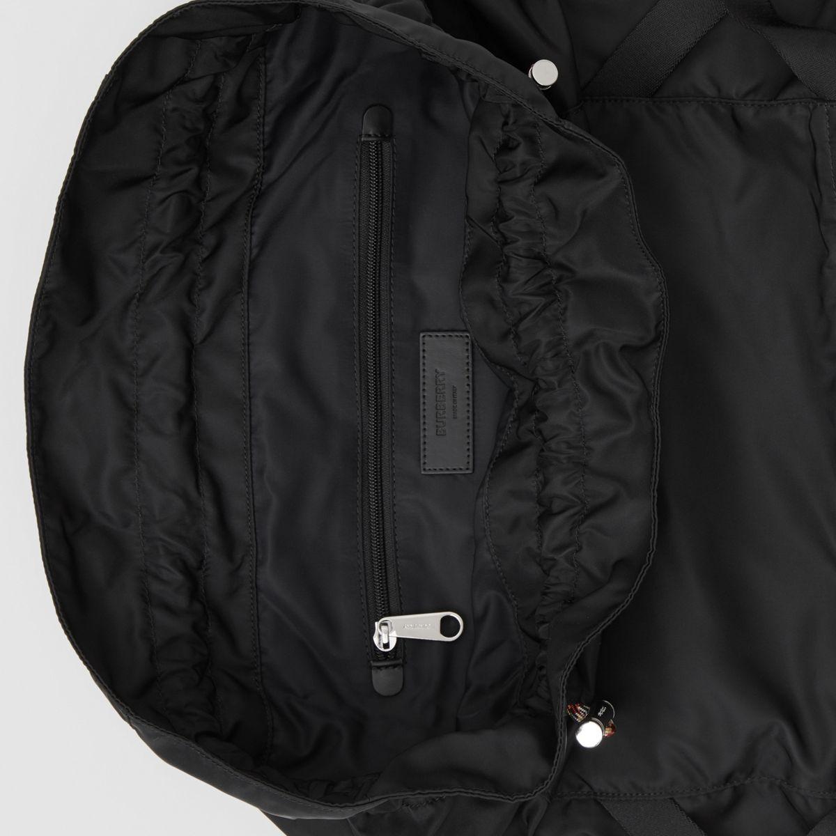 Lyst Burberry Logo Detail Nylon Drawcord Backpack in Black for Men