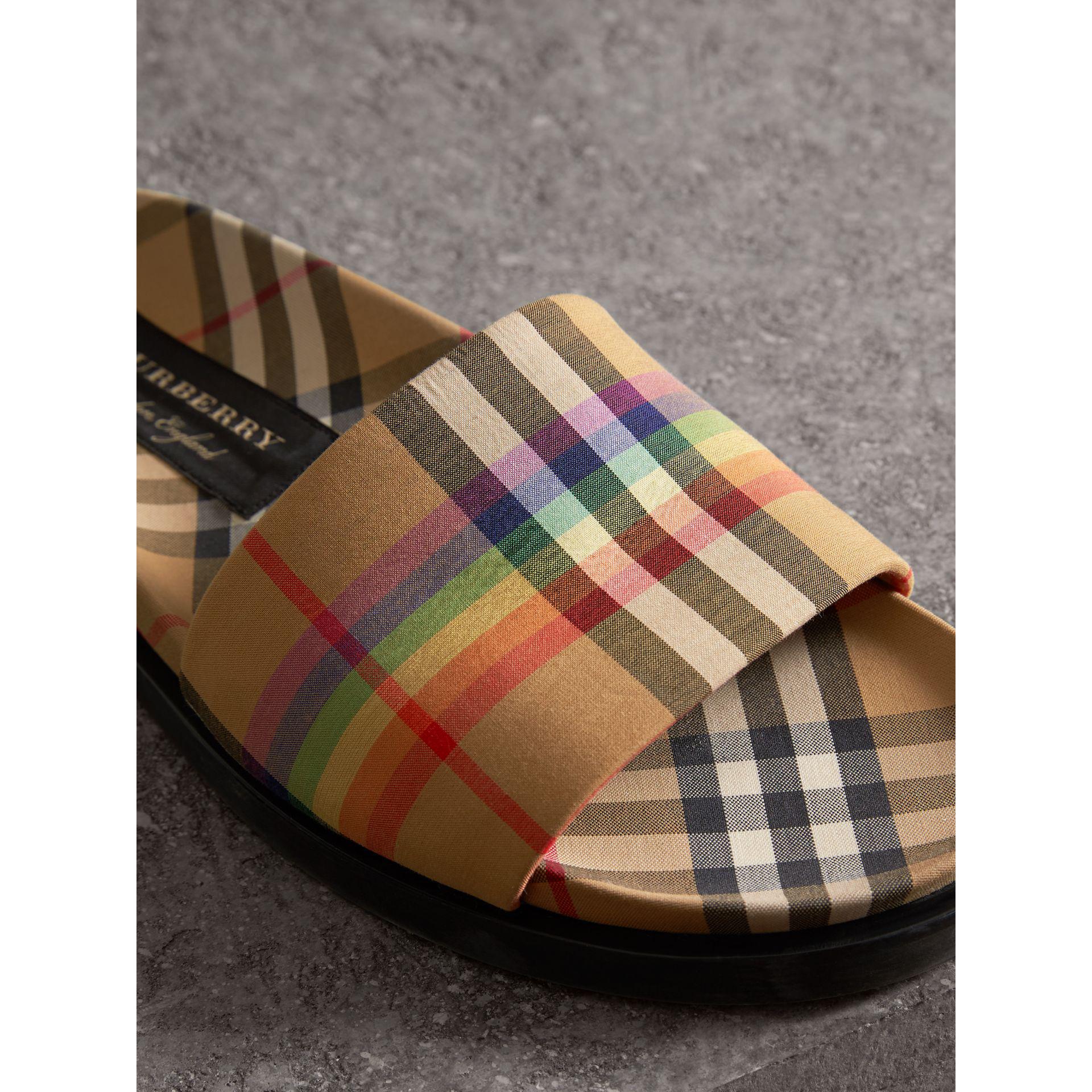 burberry slides women's