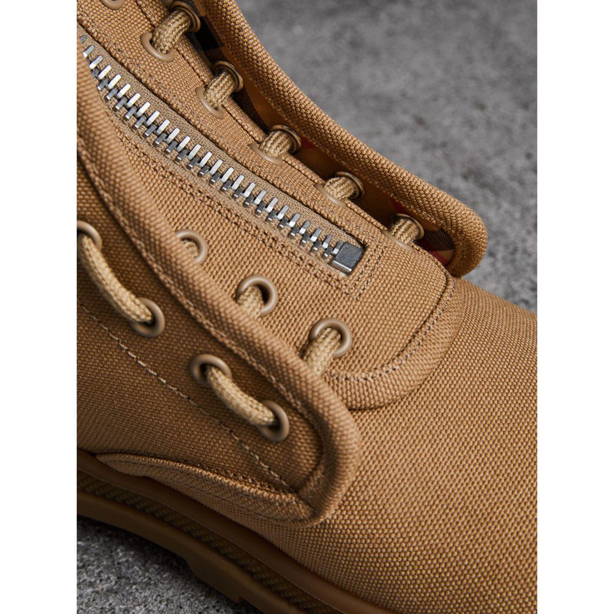 cotton canvas boots