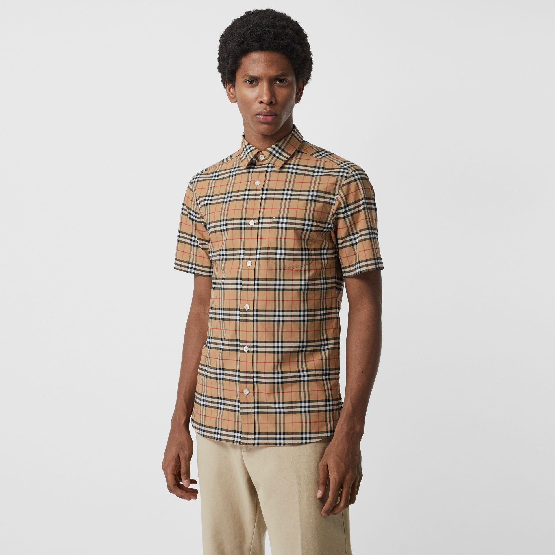 burberry men's short sleeve shirts