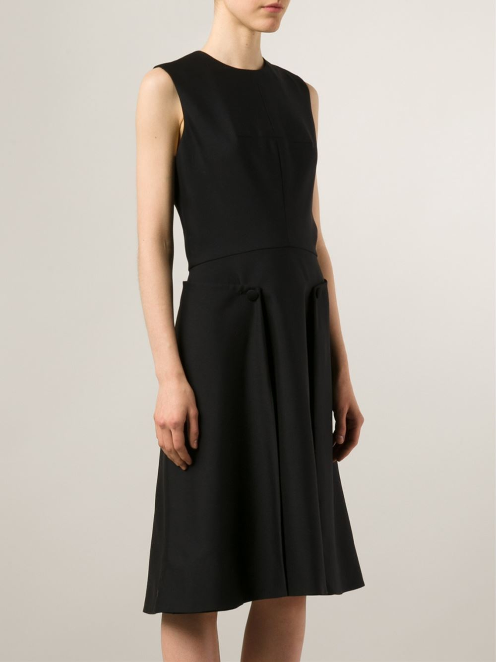 Alexander mcqueen Layered Skirt Dress in Black | Lyst