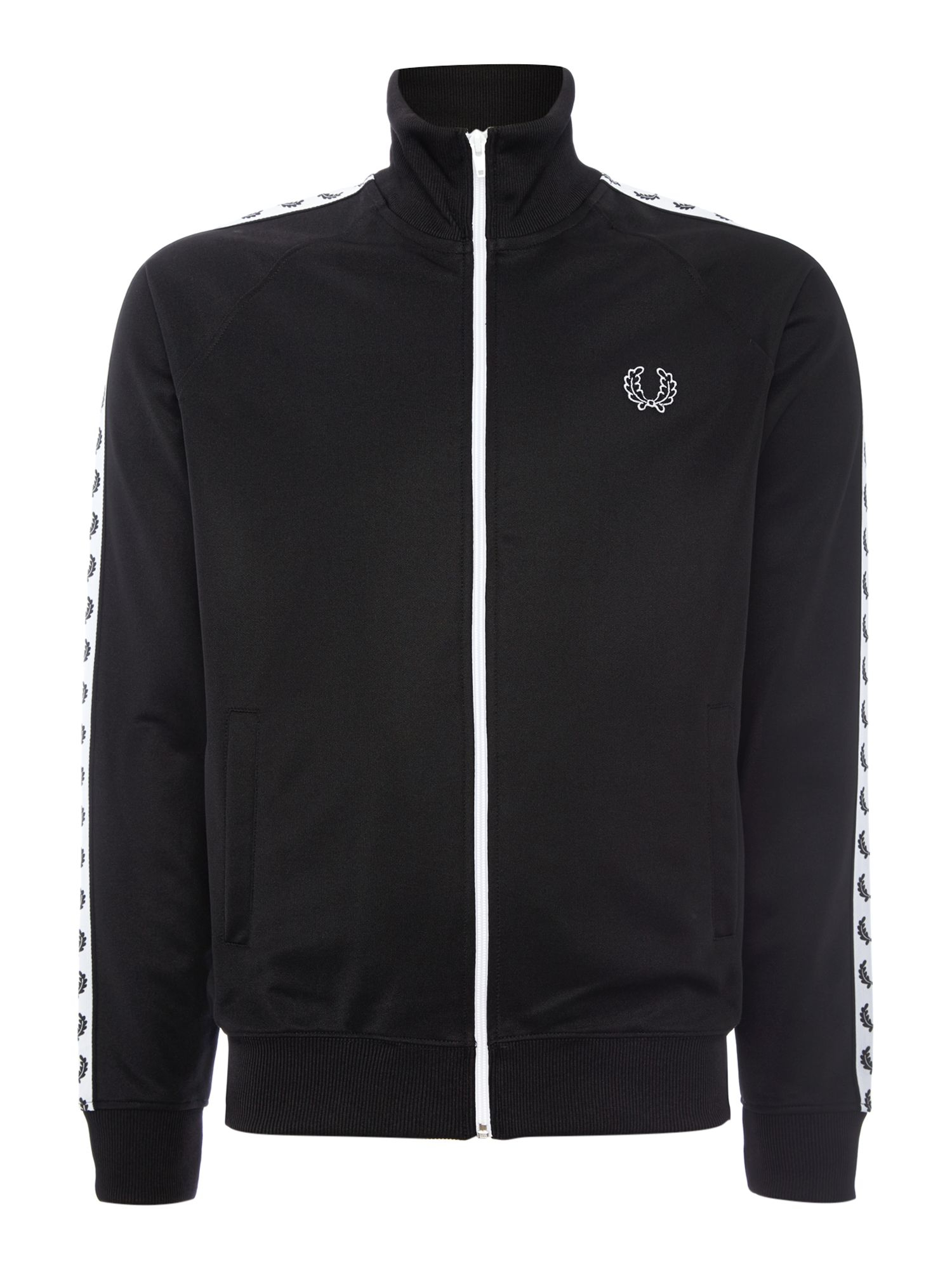 Fred perry Plain Funnel Neck Tracksuit in Black for Men | Lyst