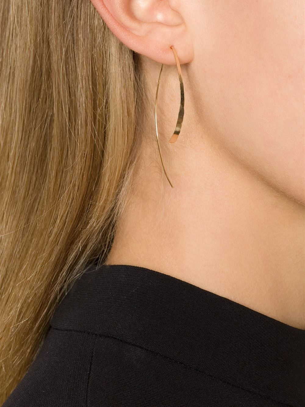 Lyst Melissa Joy Manning Wishbone Earrings In Metallic Gallery