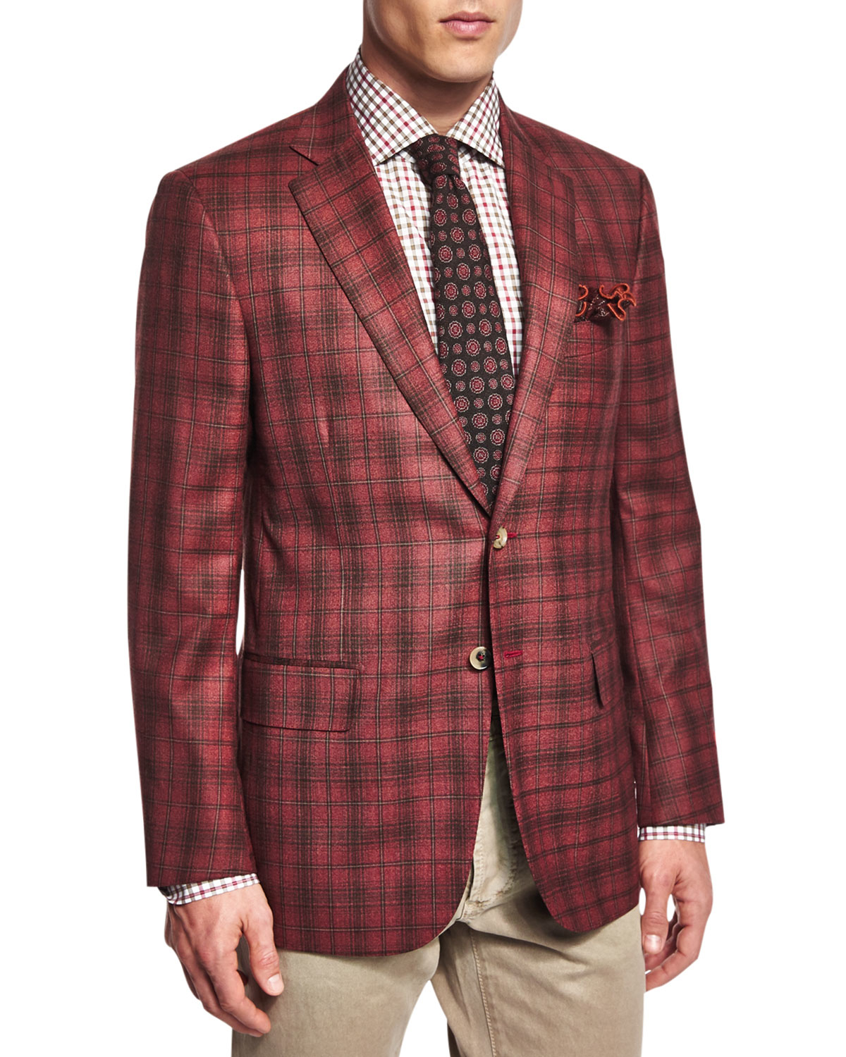 Lyst - Isaia Dustin Plaid Two-button Sport Coat in Purple for Men