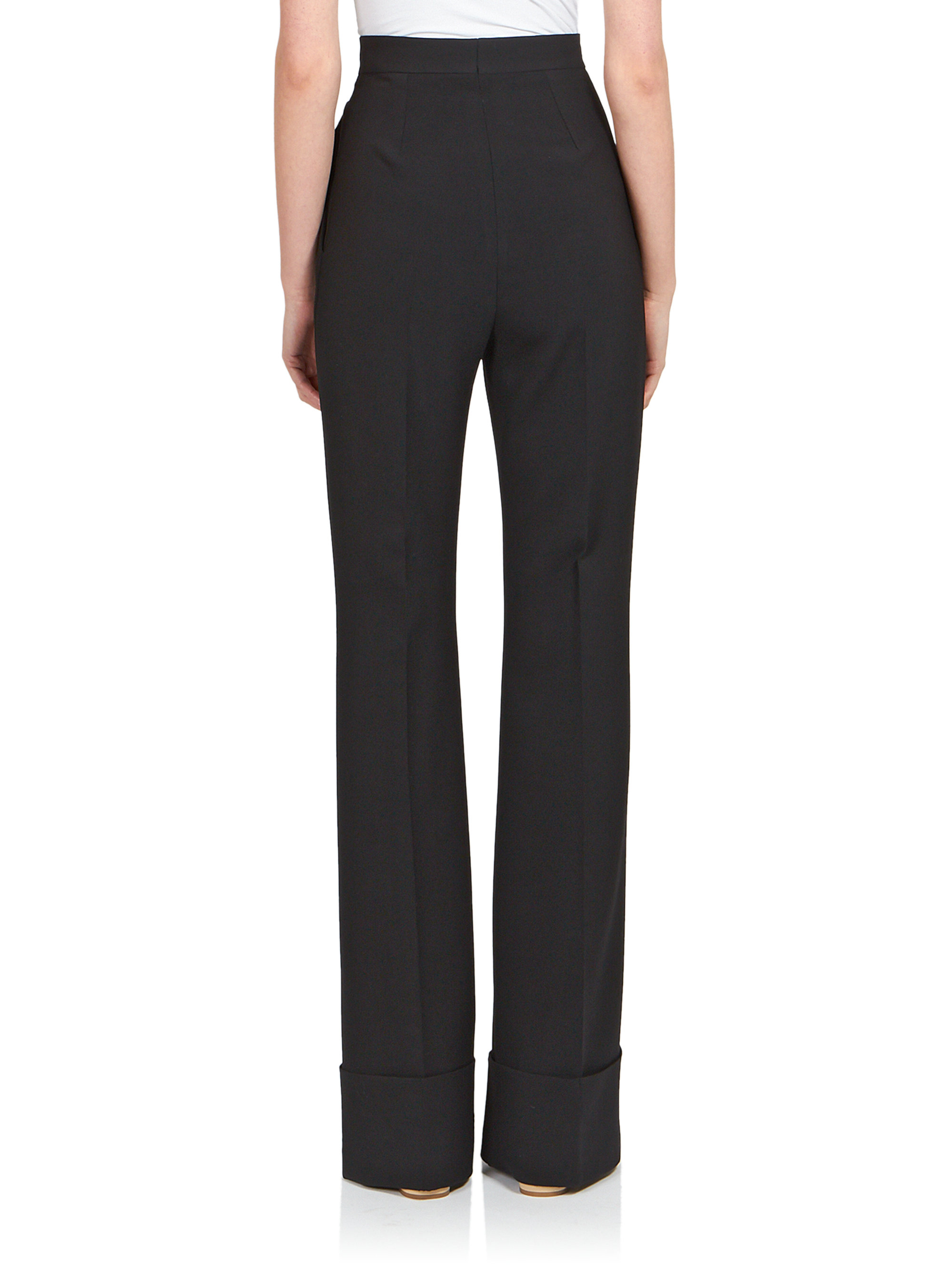 Lyst - Stella Mccartney Dakota High-waist Pants in Black