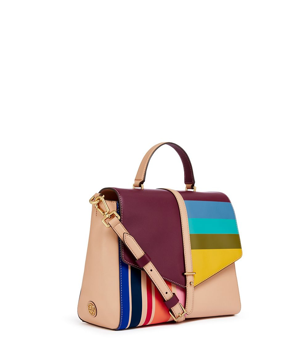 Lyst Tory Burch 797 Color Blocked Satchel Gallery