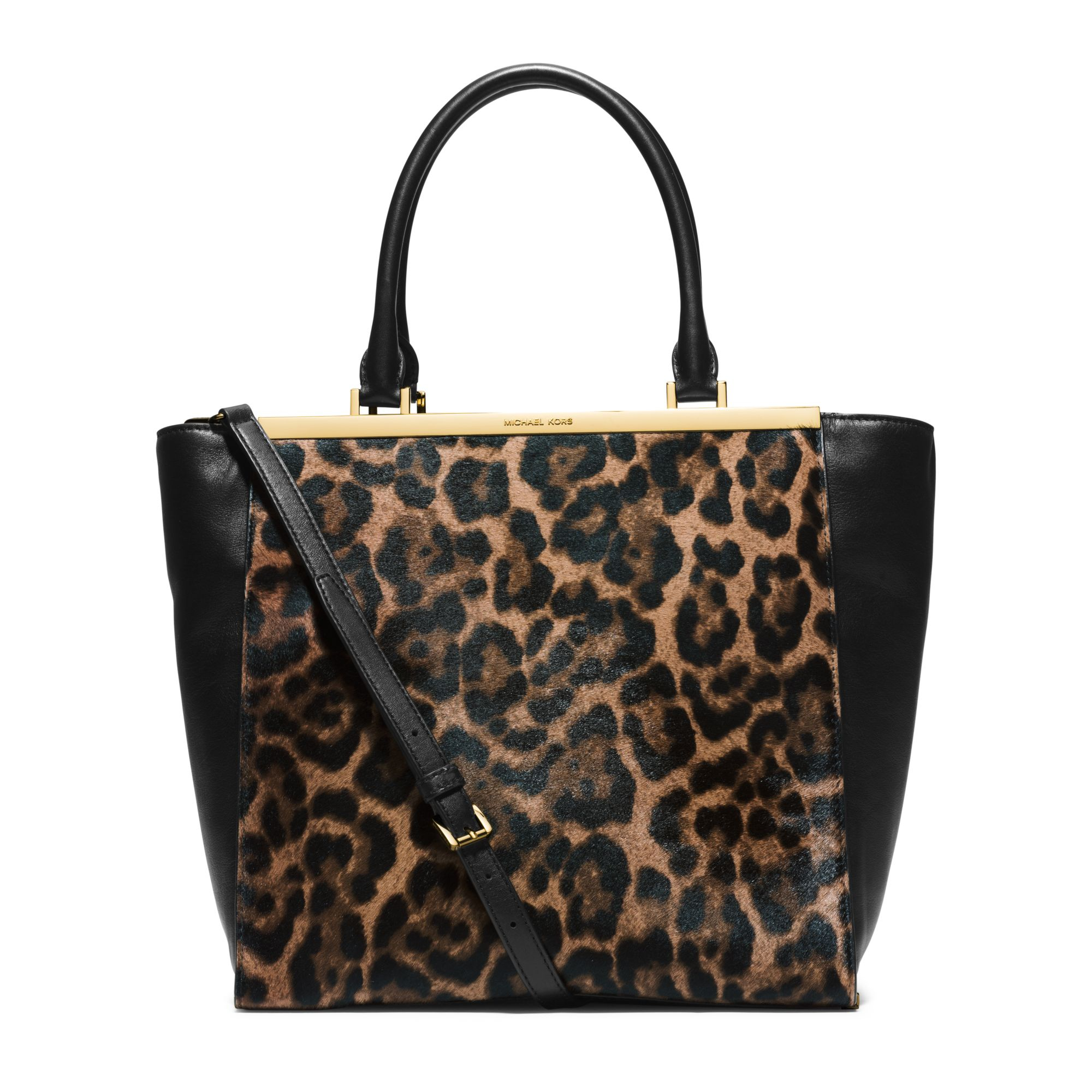 Michael kors Lana Leopard-Print Hair Calf And Leather Tote | Lyst