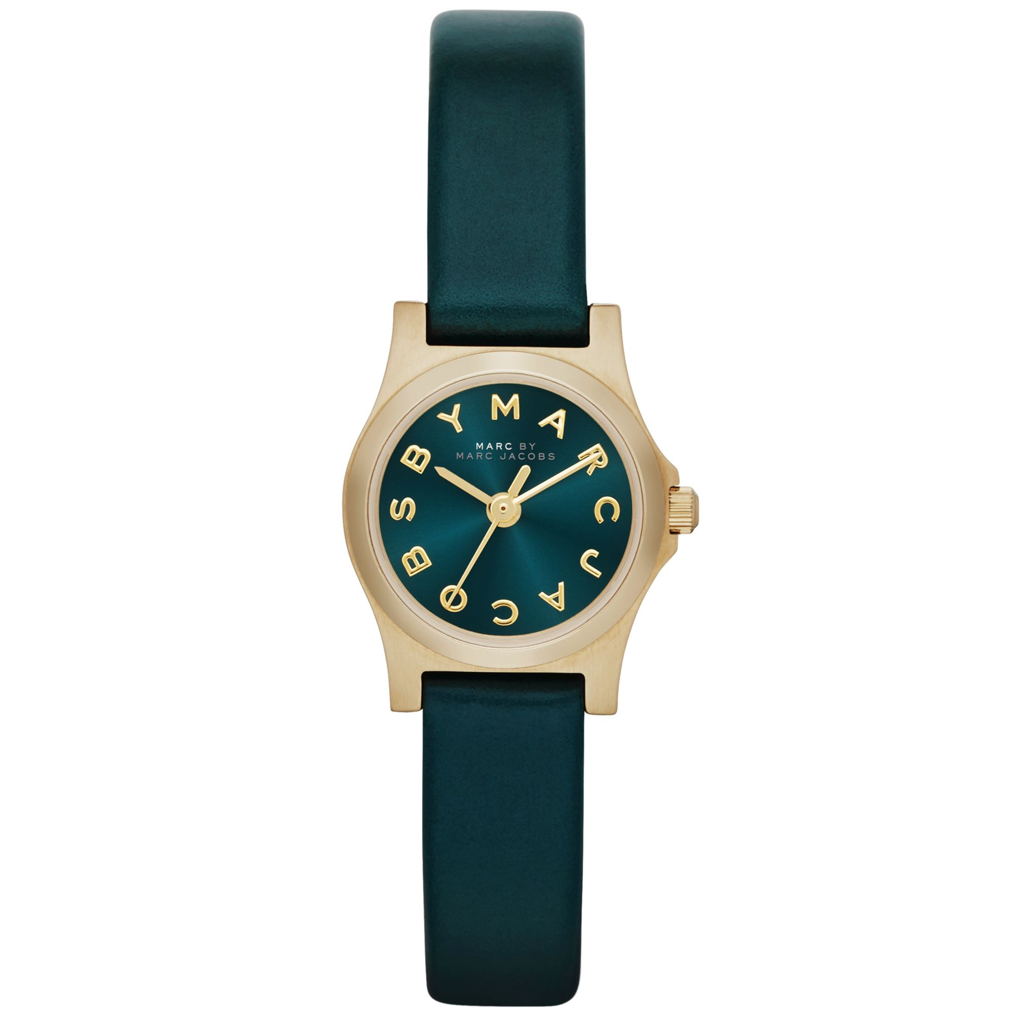 Marc By Marc Jacobs Watch Womens Henry Dinky Teal Leather Strap 21mm in ...