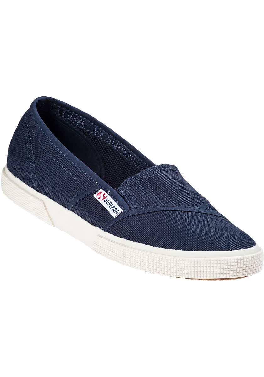 navy blue slip on canvas shoes