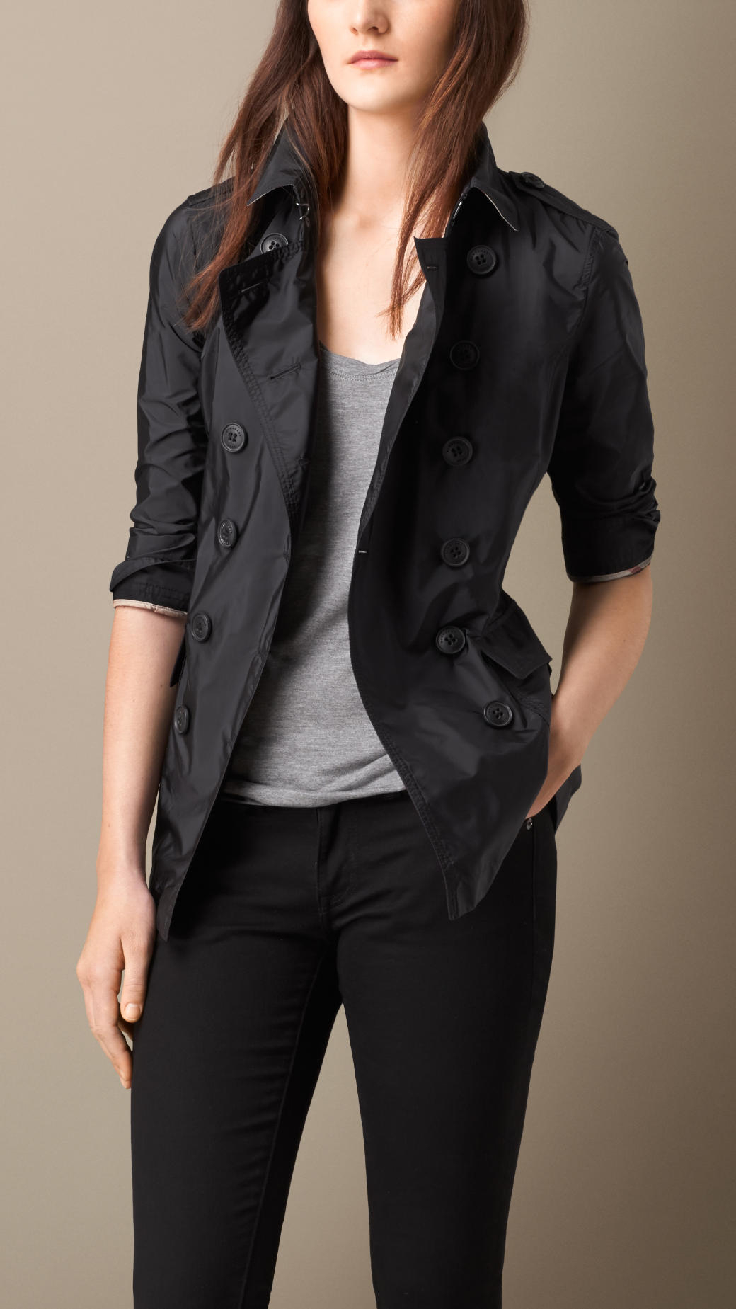Burberry Brit Crombridge Check Trenchcoat In Natural Lyst