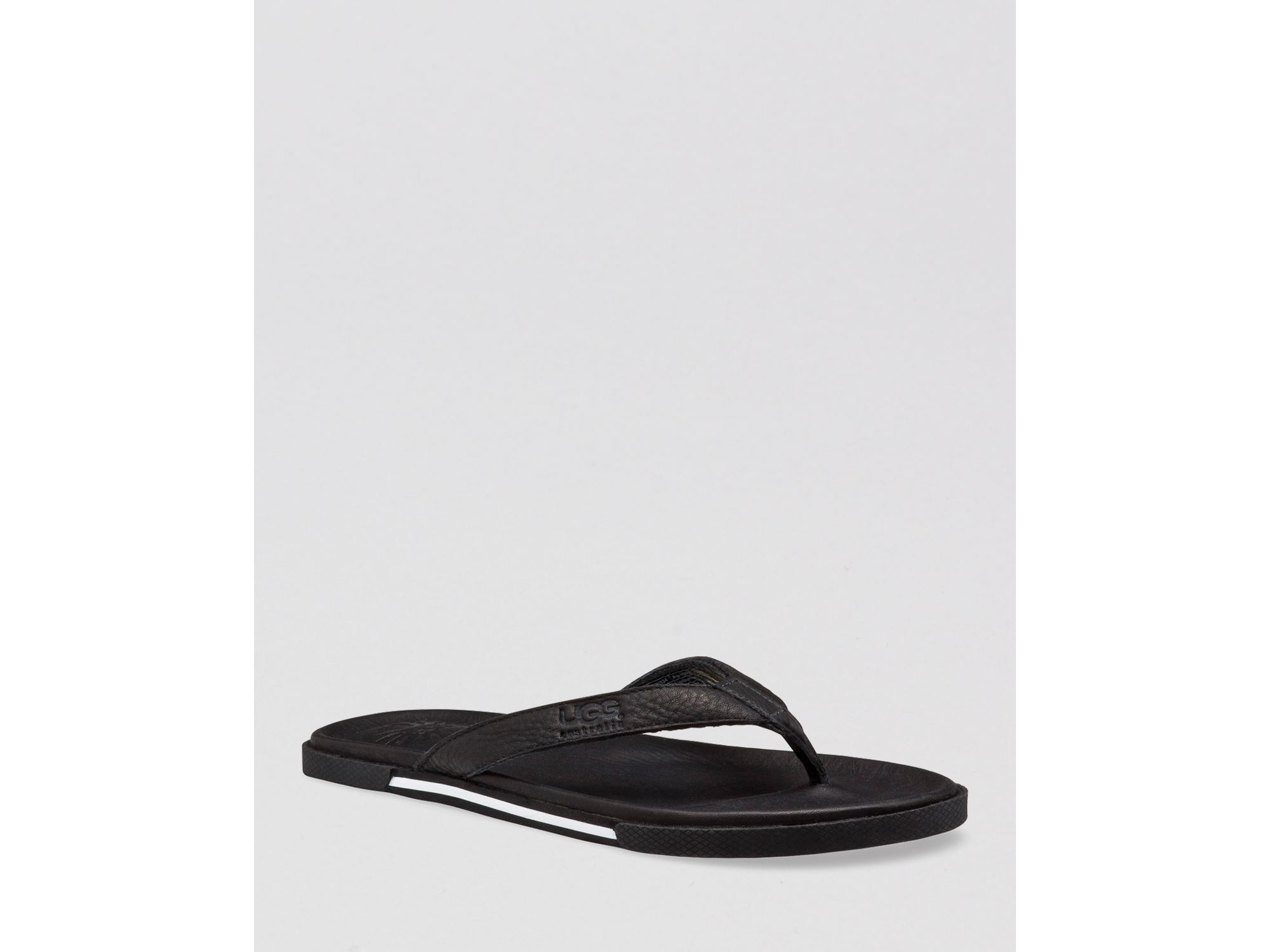 ugg australia men's bennison leather flip flops ugg australia men's bennison leather flip flops
