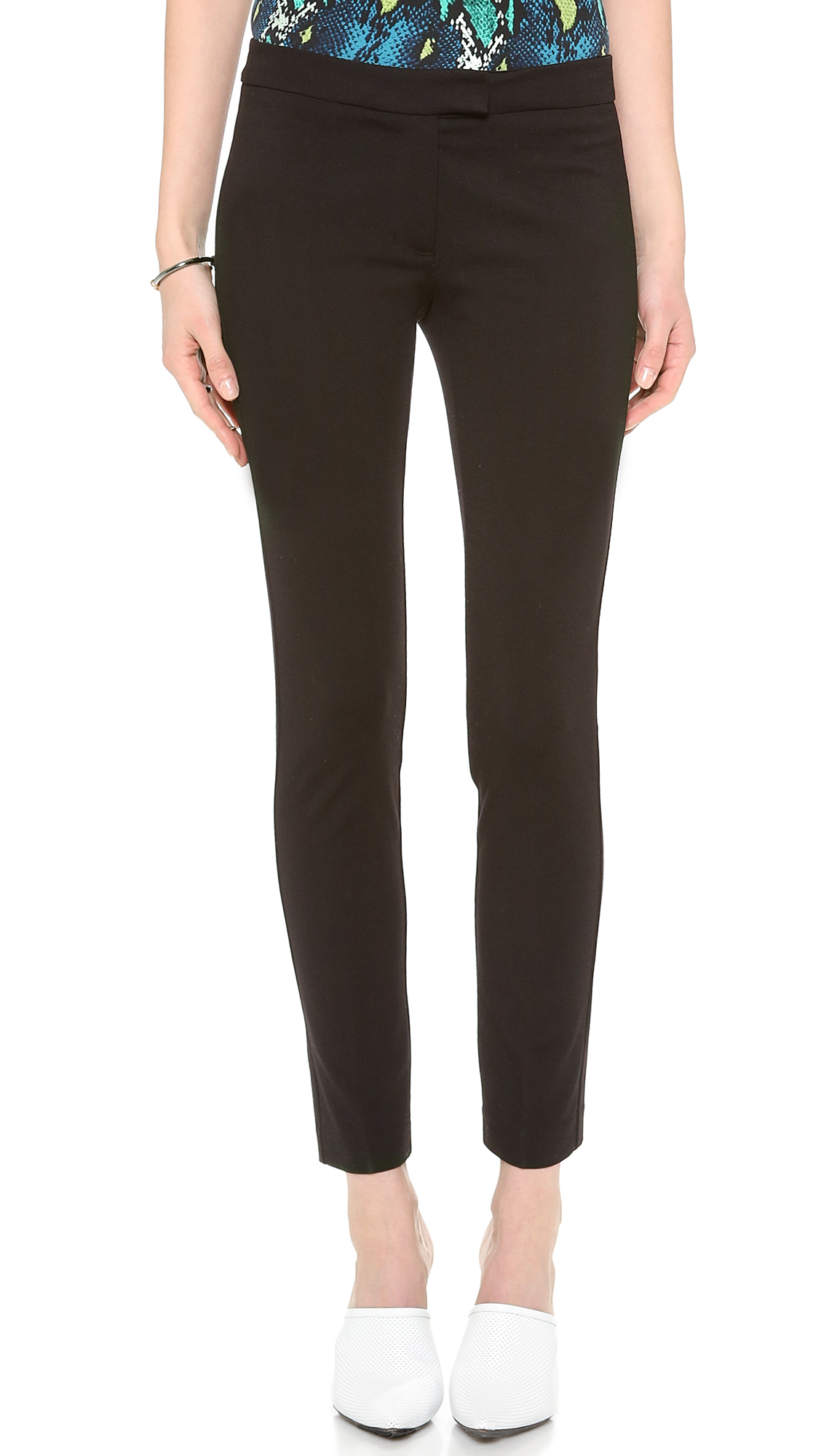 Lyst - Juicy couture Ponte Crop Pants in Black