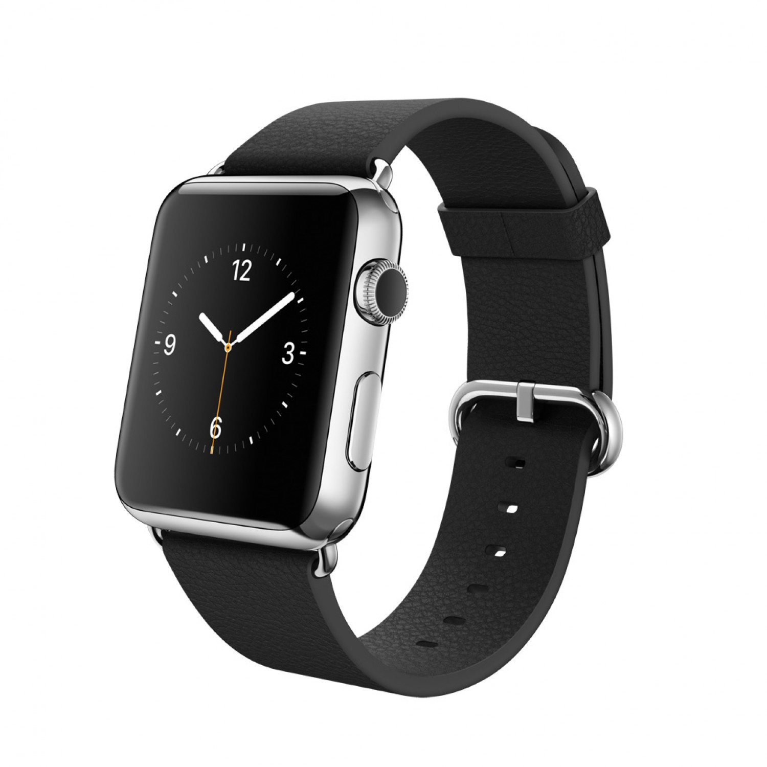 Apple watch 42mm Stainless Steel Case With Black Classic Buckle in Stainless Steel Case Apple Watch