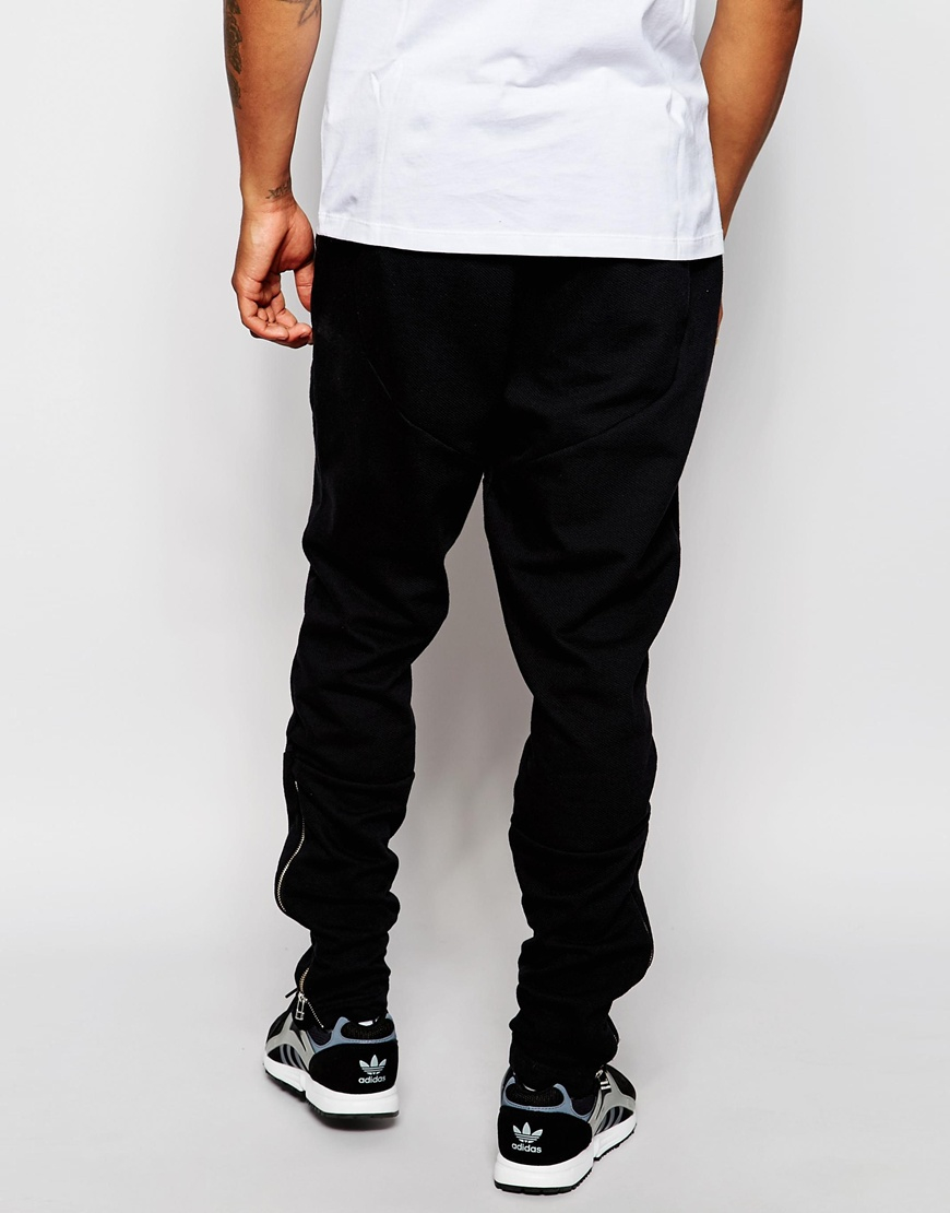 faded black joggers