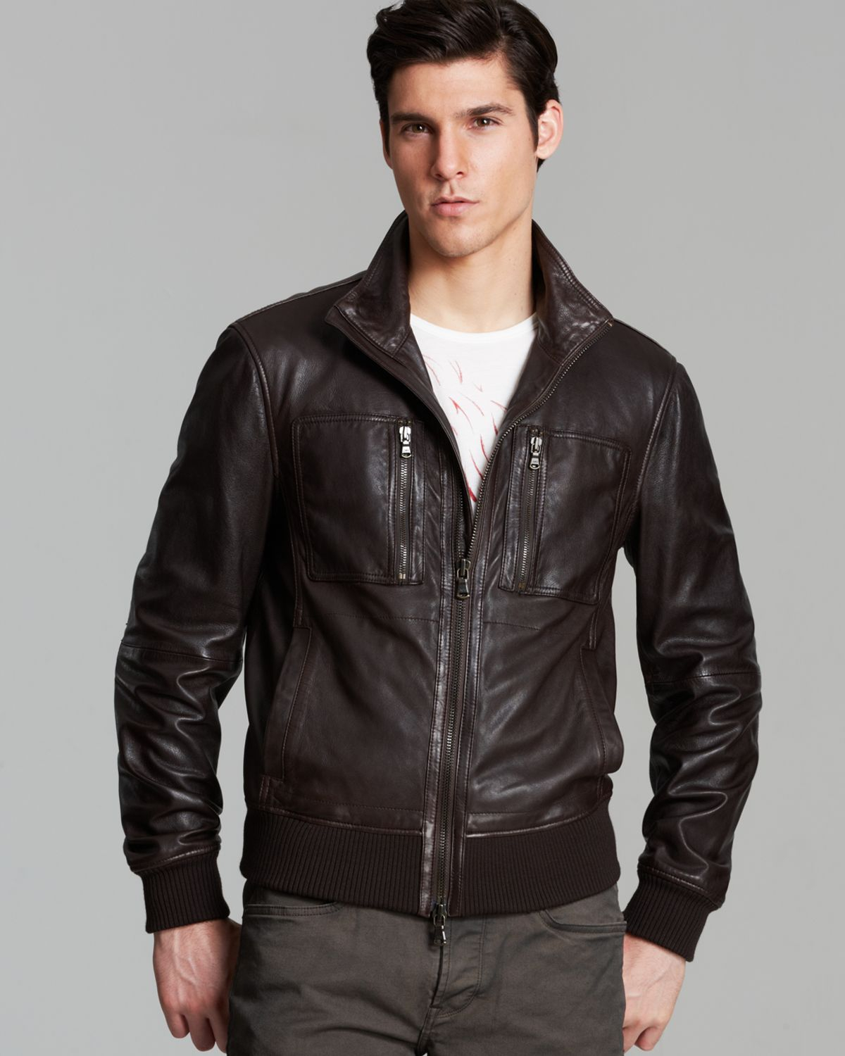 Leather Aviator Jacket - JacketIn