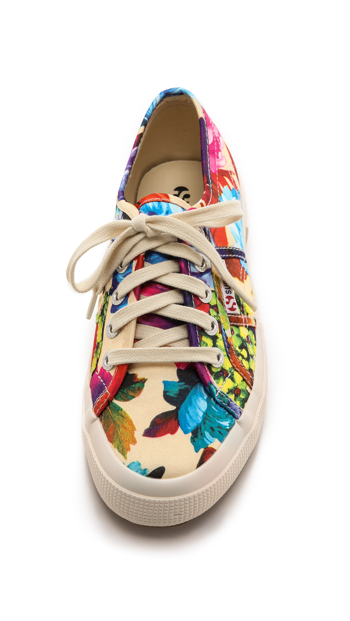 women's flowered sneakers