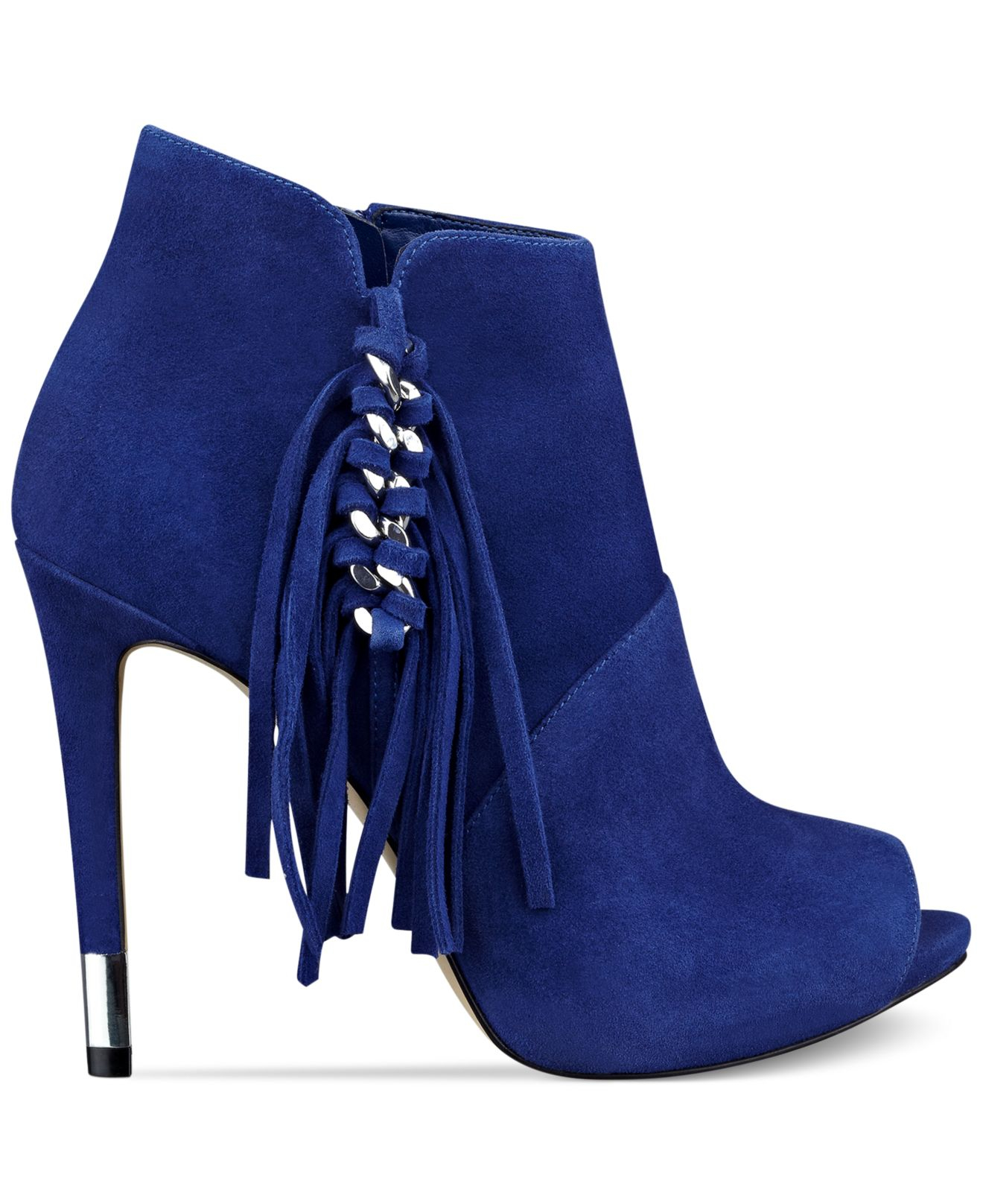 guess peep toe booties