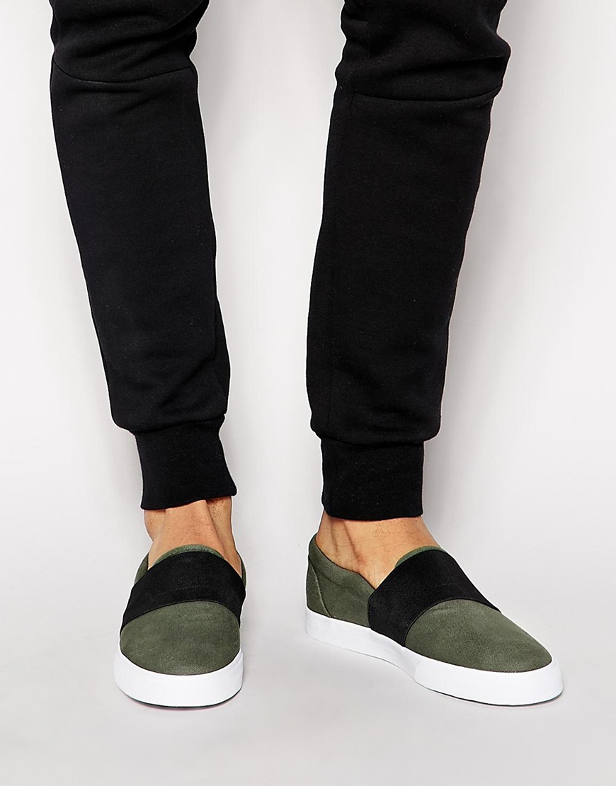 slip on elastic sneakers